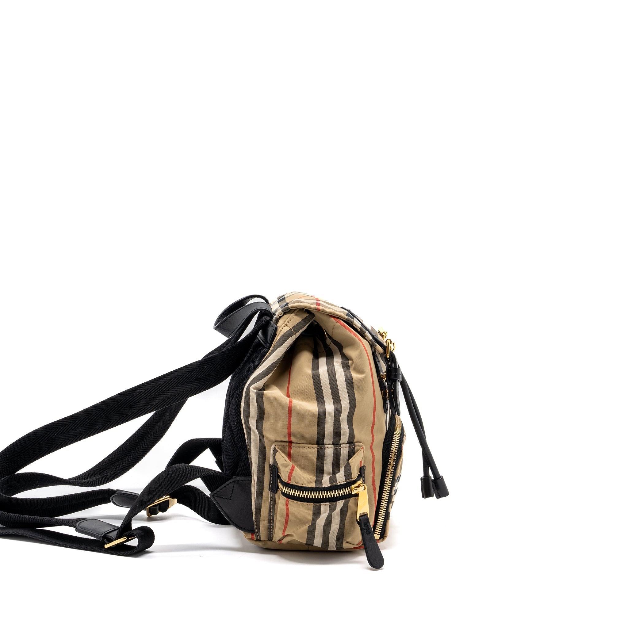 BURBERRY MINI BACKPACK NYLON MULTICOLOR GHW