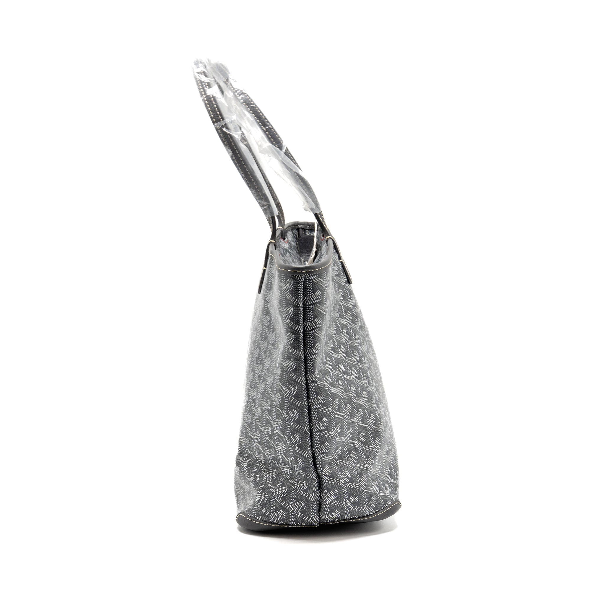 GOYARD ARTOIS PM TOTE BAG GOYARDINE CANVAS / CALFSKIN GREY