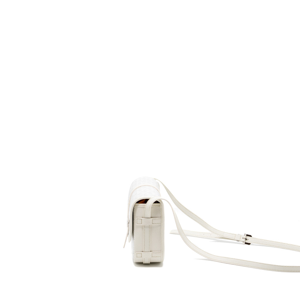 GOYARD BELVEDERE PM MESSANGER BAG GOYARDLINE CANVAS WHITE SHW