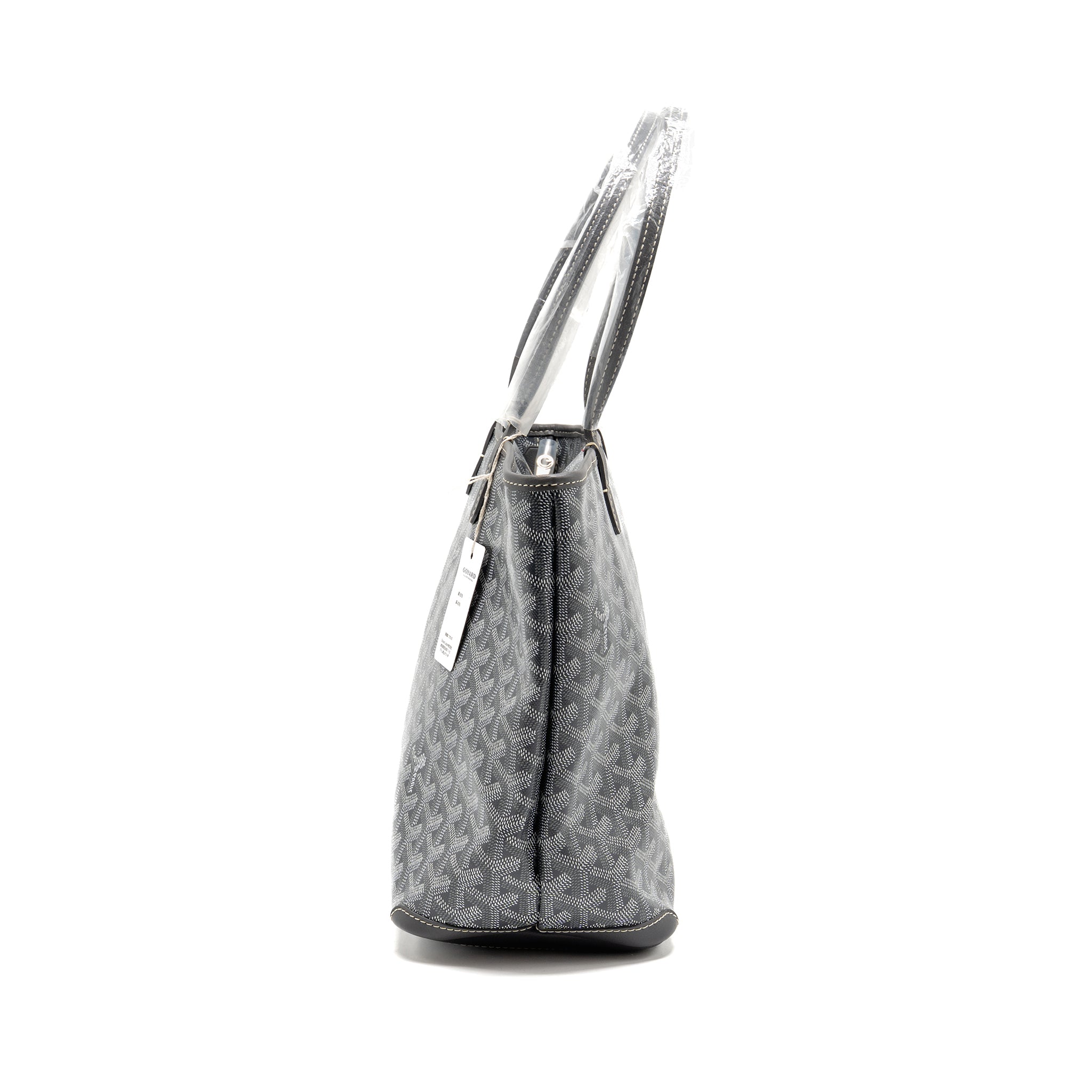 GOYARD ARTOIS PM TOTE BAG GOYARDINE CANVAS / CALFSKIN GREY