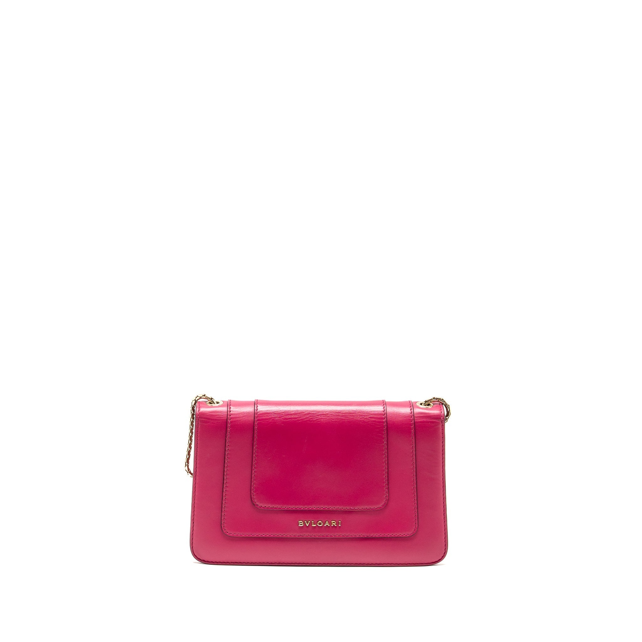 BVLGARI SERPENTI FOREVER CROSSBODY BAG CALFSKIN HOT PINK LGHW