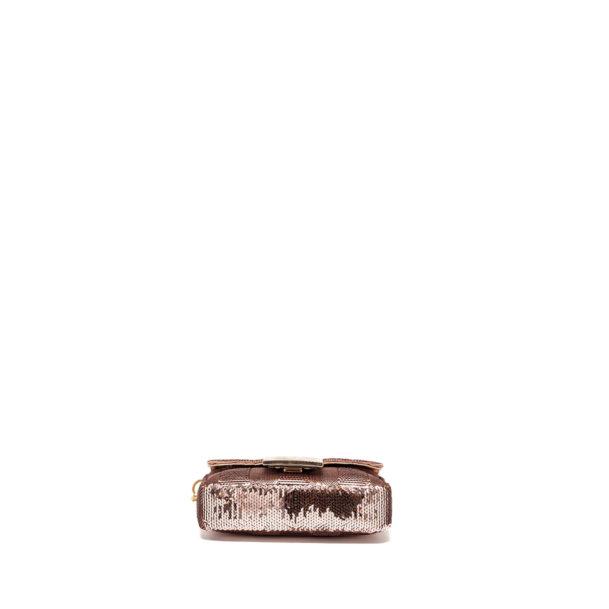 FENDI MINI BAGUETTE PAULETTE ROSE GOLD RGHW