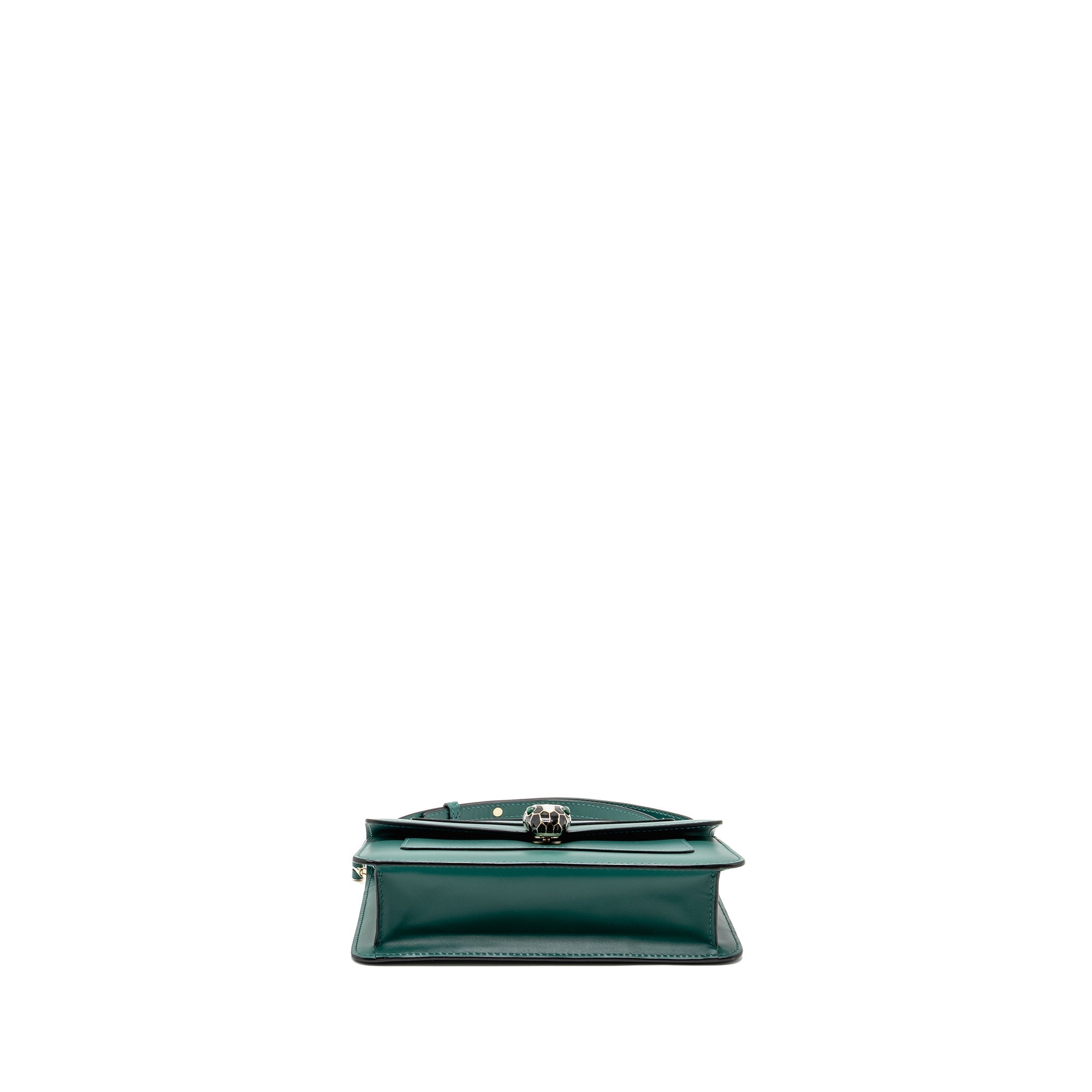 BVLGARI SERPENTI FOREVER BAG CALFSKIN GREEN LGHW