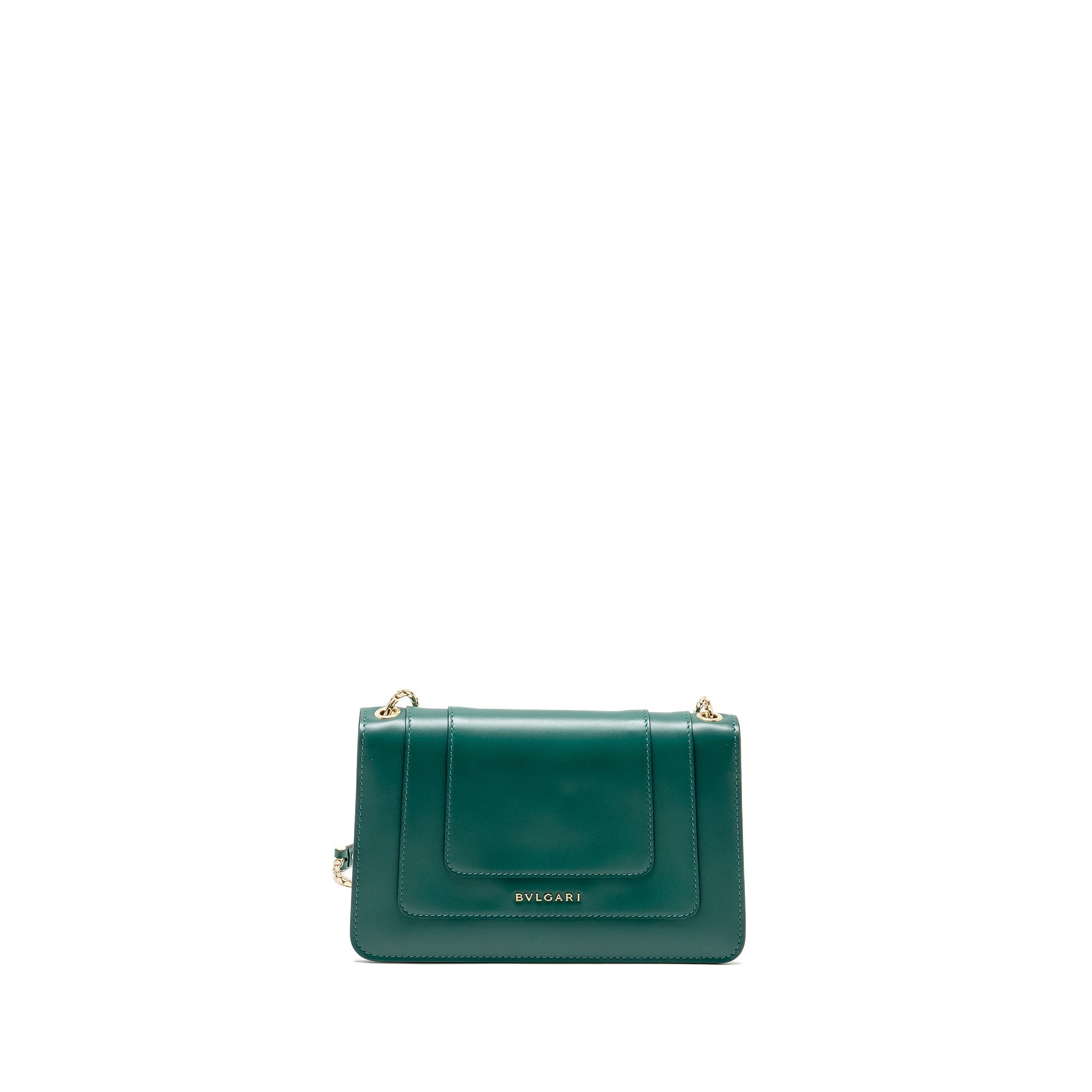 BVLGARI SERPENTI FOREVER BAG CALFSKIN GREEN LGHW
