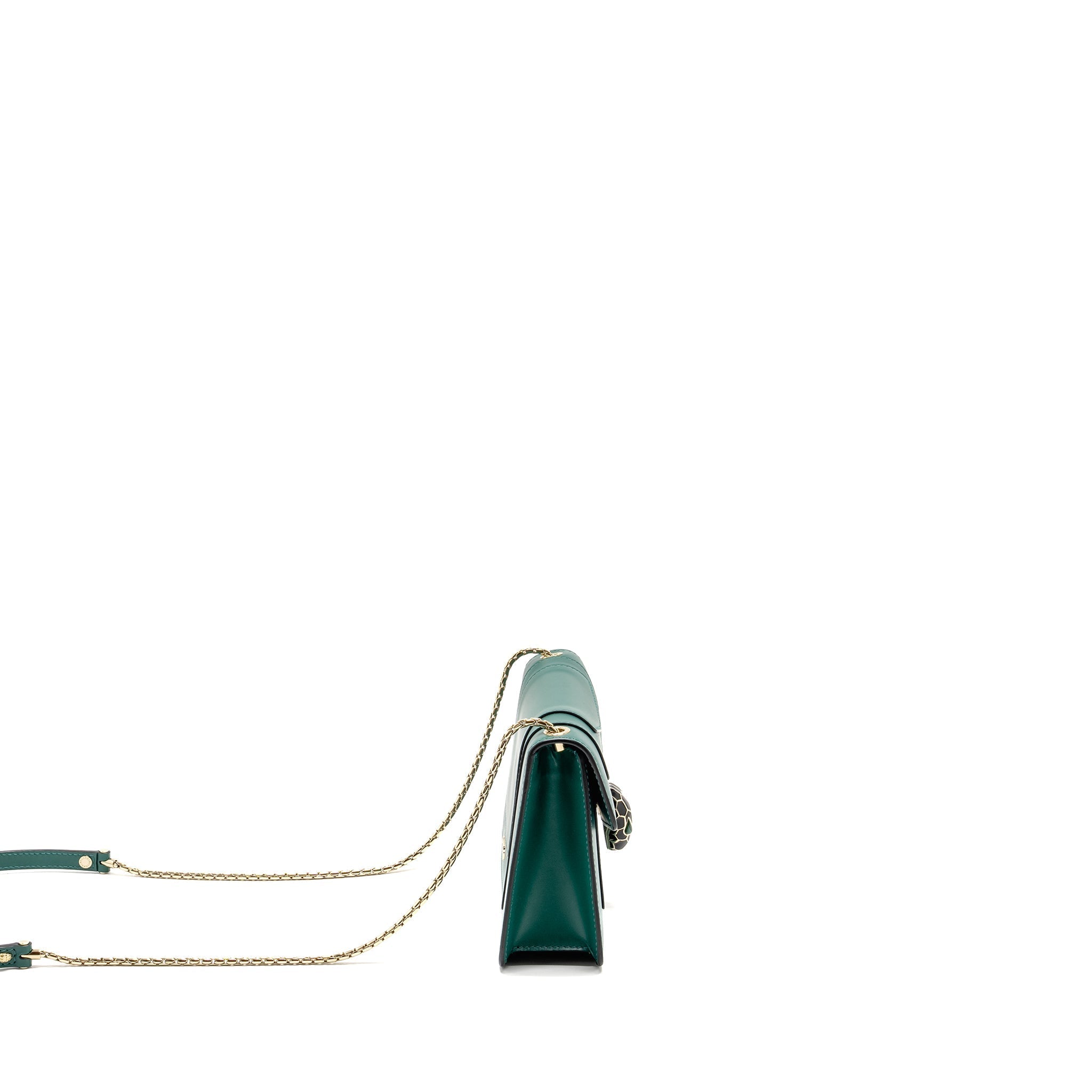 BVLGARI SERPENTI FOREVER BAG CALFSKIN GREEN LGHW