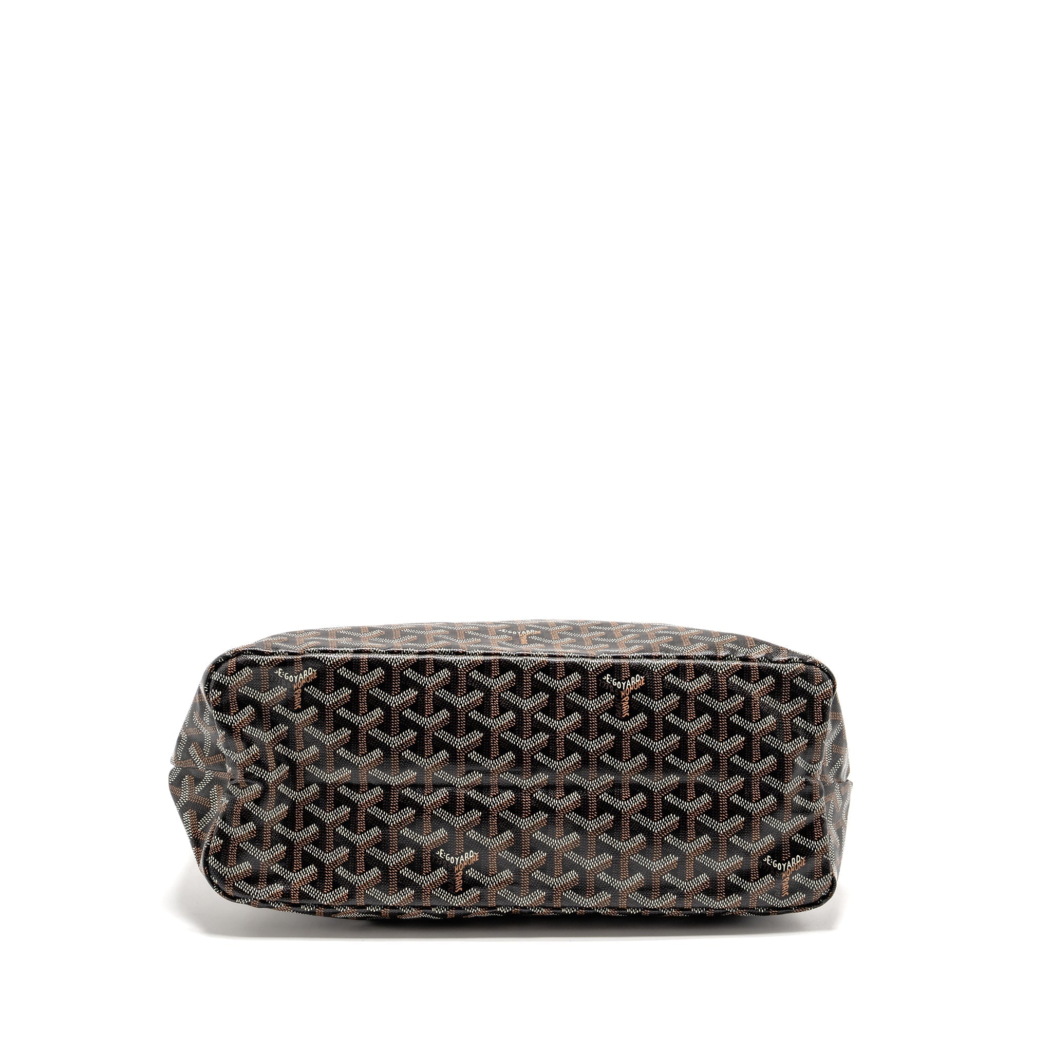 GOYARD BOHEME HOBO BAG GOYARDINE CANVAS/CALFSKIN BLACK SHW