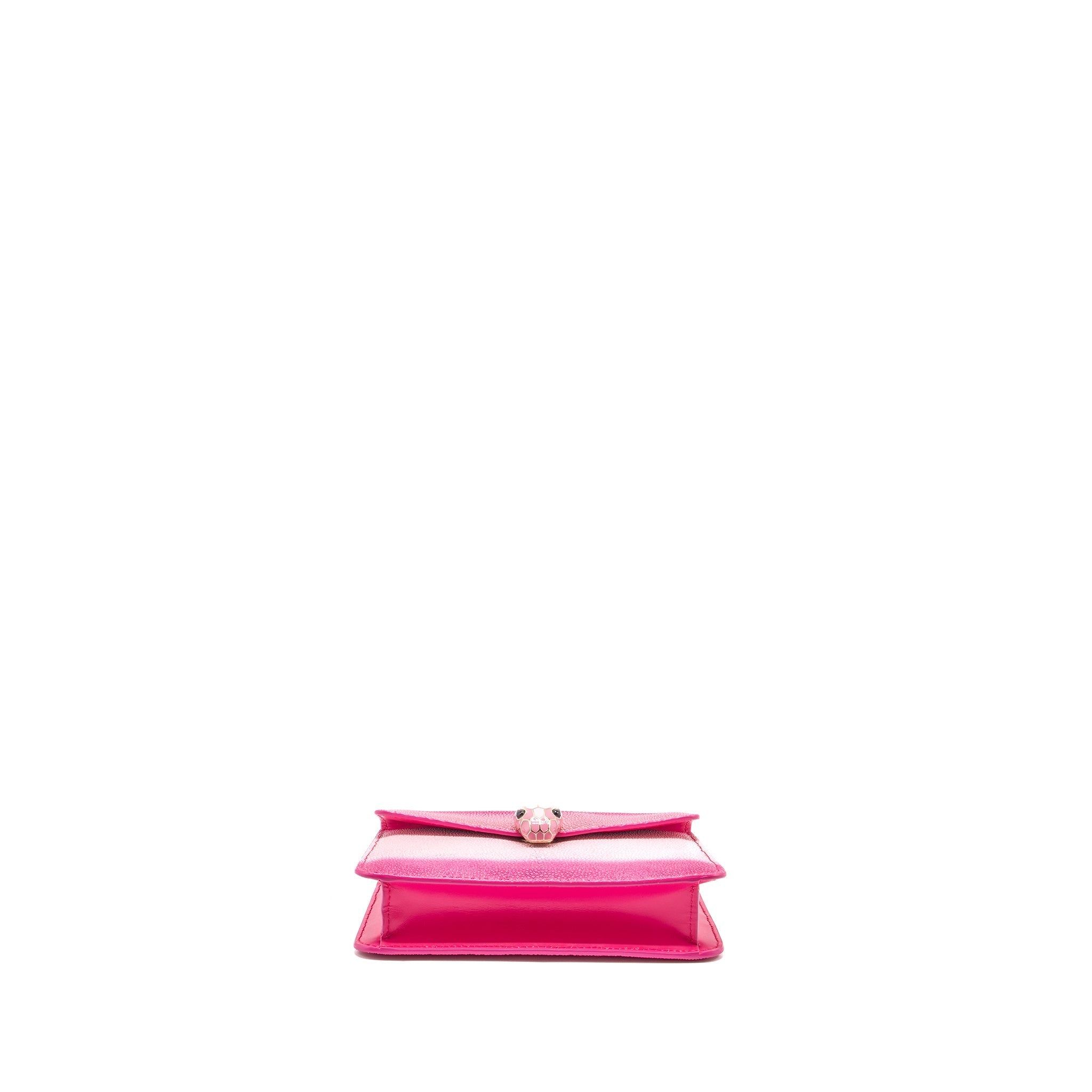 BVLGARI SERPENTI FOREVER BAG GALUCHAT IRIDESCENT PINK GHW