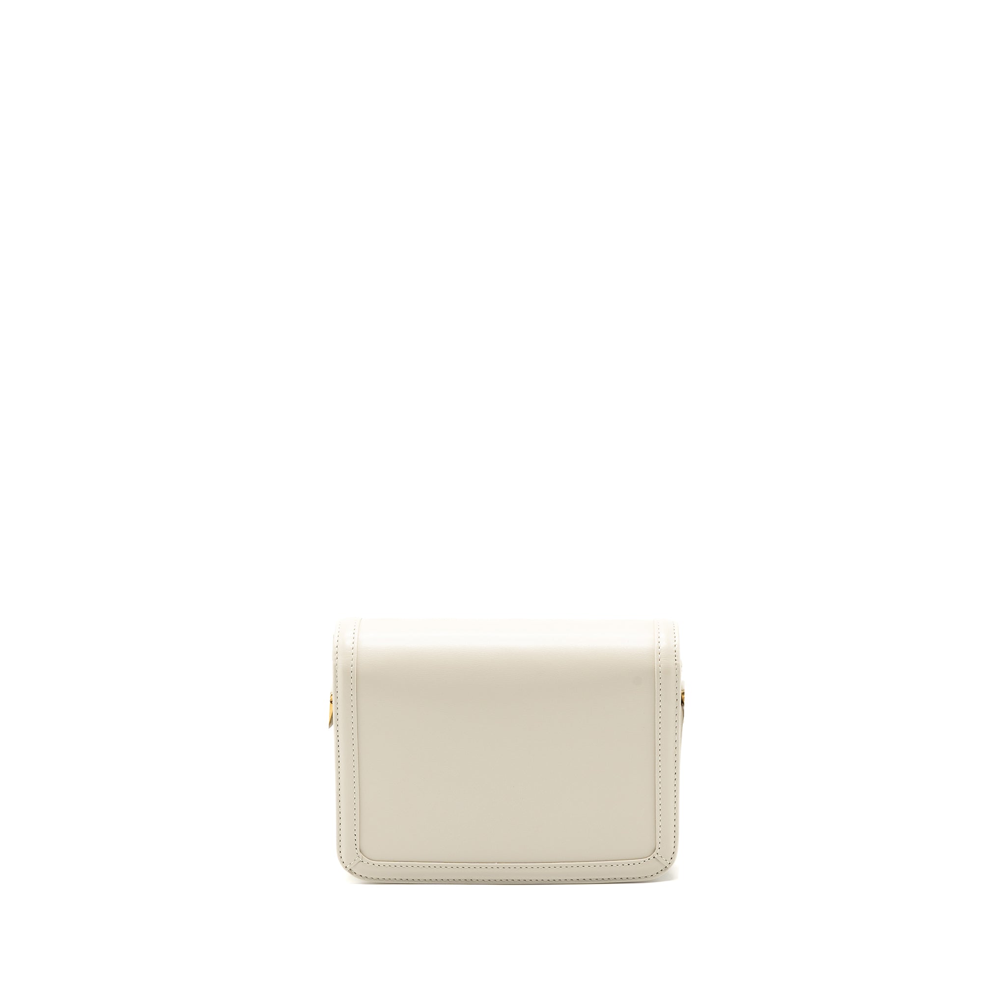 SAINT LAURENT SMALL SOLFERINO SATCHEL CROSSBODY BAG WHITE GHW