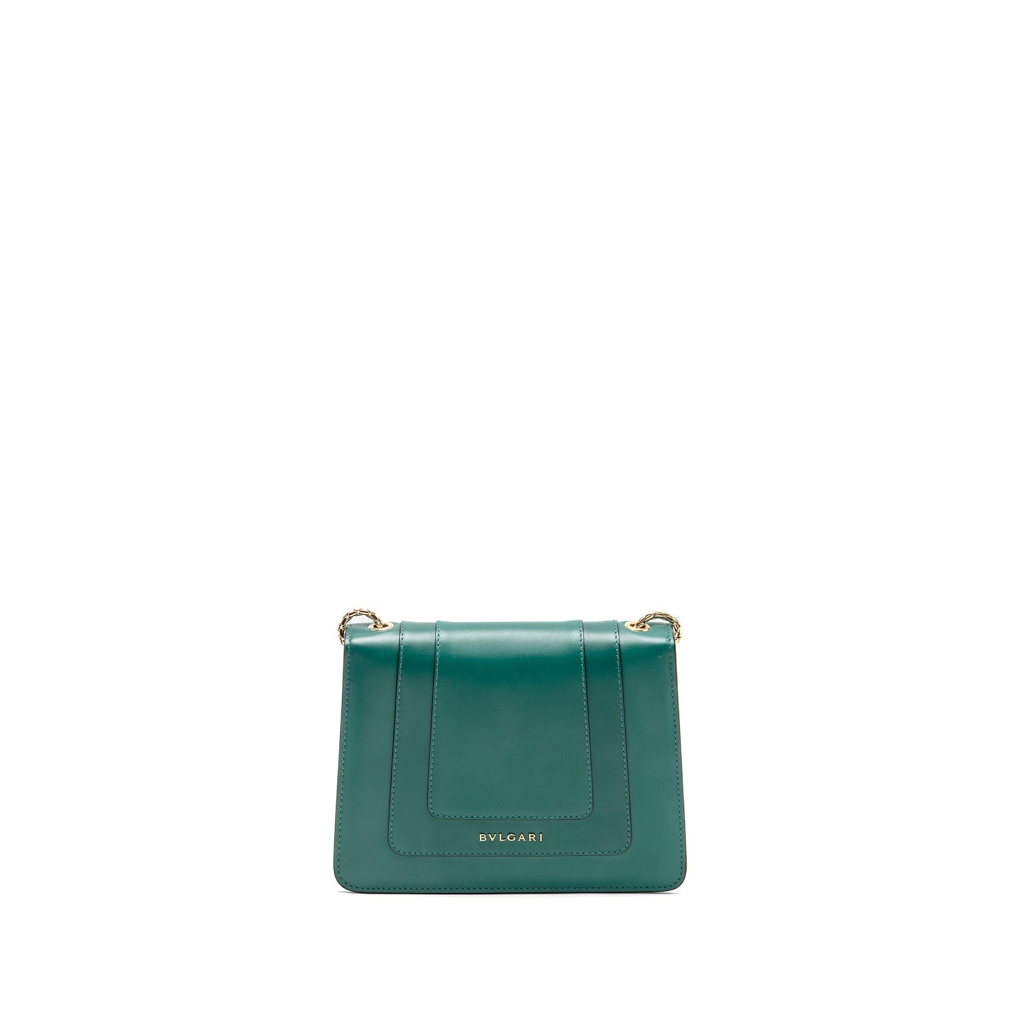 BVLGARI SERPENTI FOREVER CROSSBODY BAG CALFSKIN GREEN LGHW