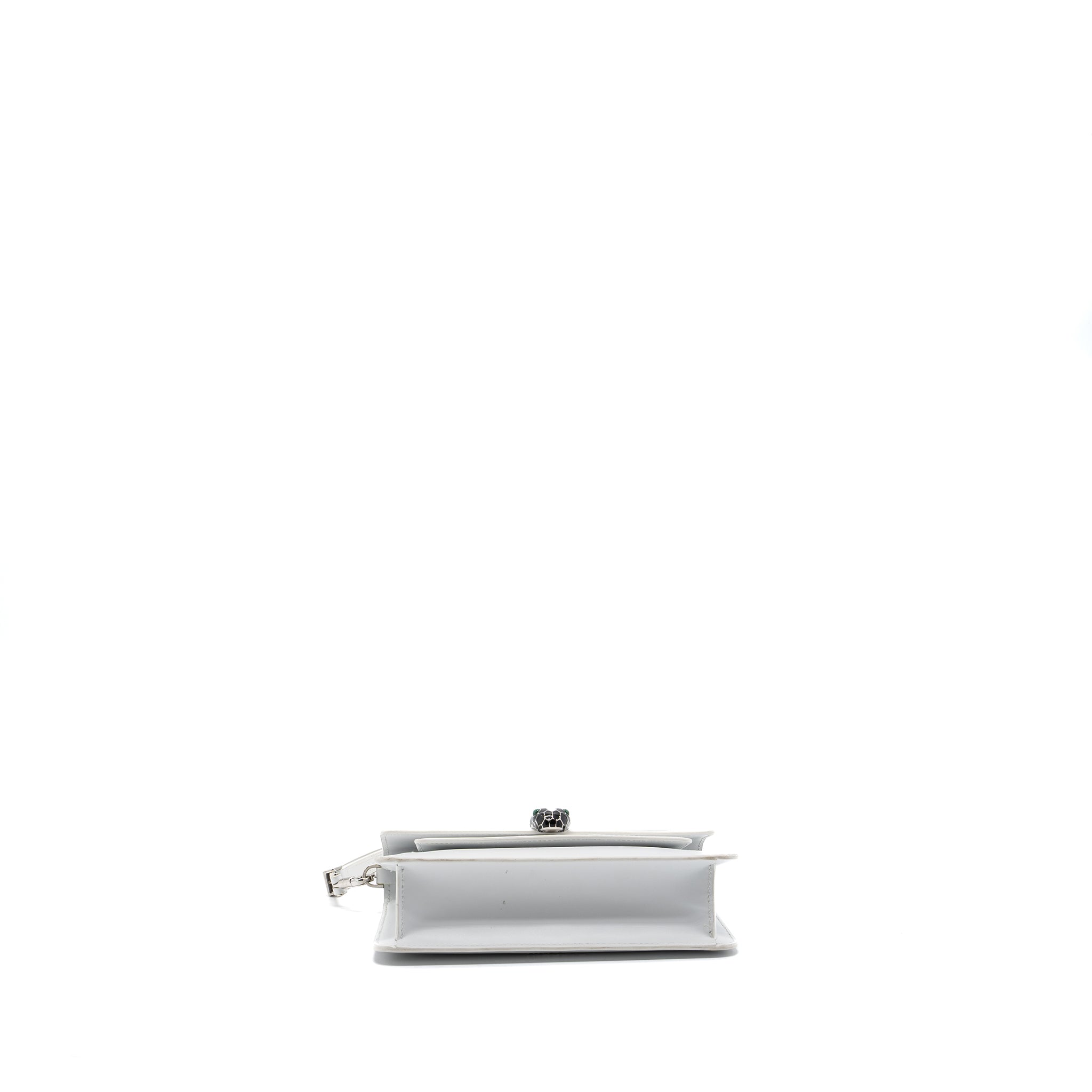 BVLGARI SERPENTI FOREVER EAST-WEST SHOULDER BAG CALFSKIN WHITE SHW