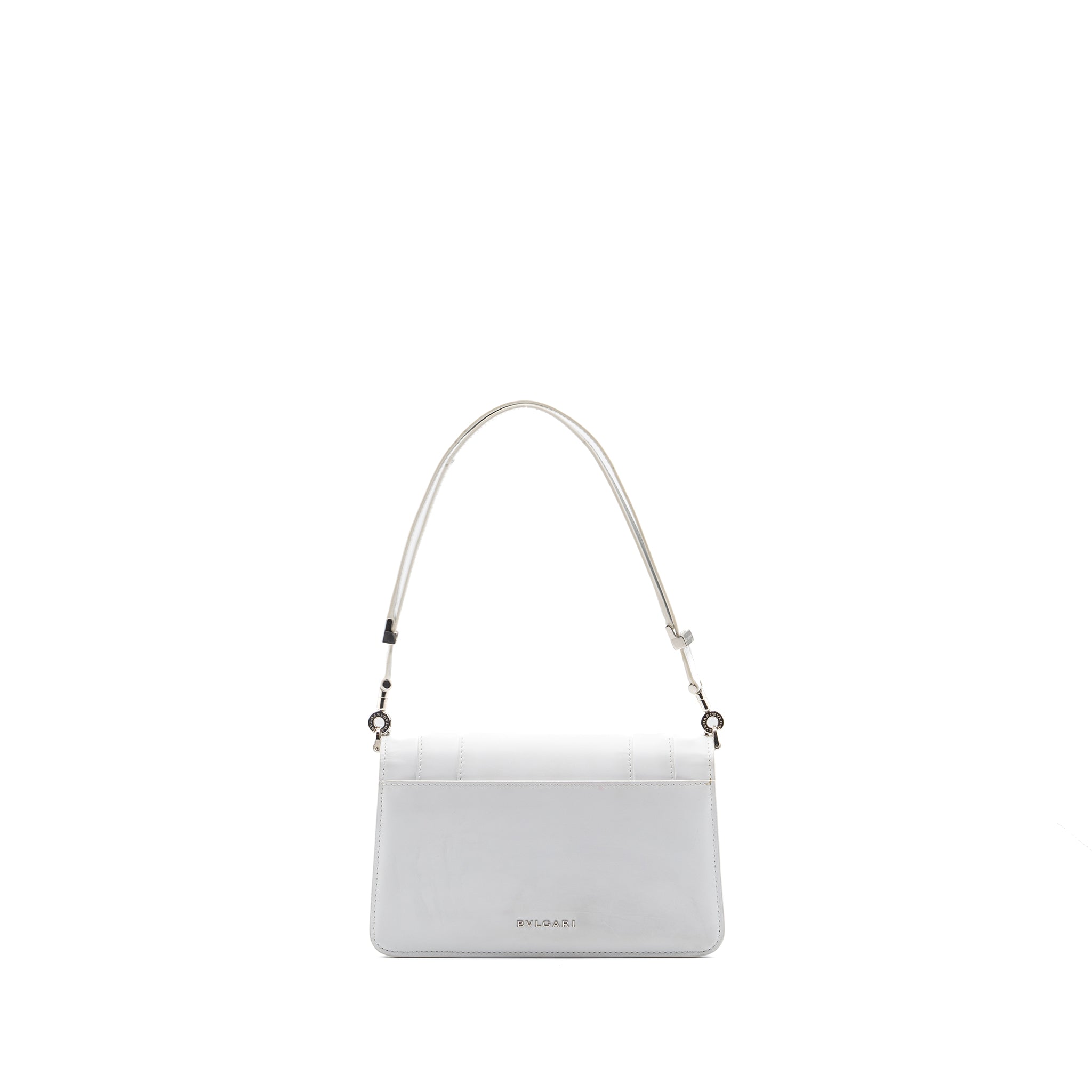 BVLGARI SERPENTI FOREVER EAST-WEST SHOULDER BAG CALFSKIN WHITE SHW