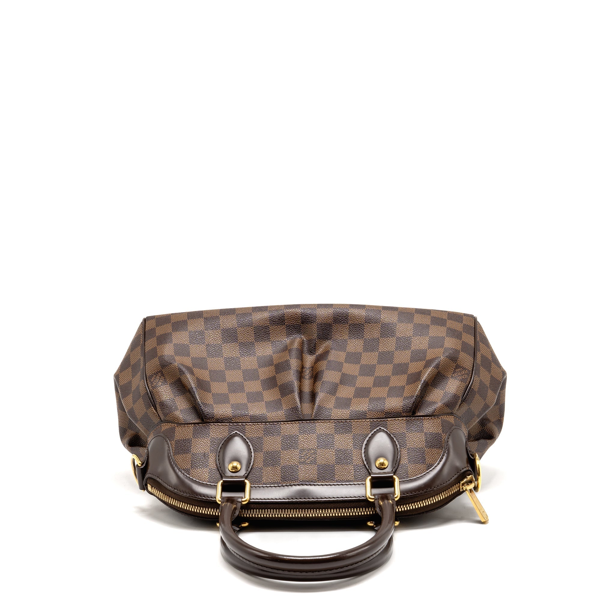 LOUIS VUITTON TREVI PM TOTE BAG DAMIER EBENE CANVAS GHW