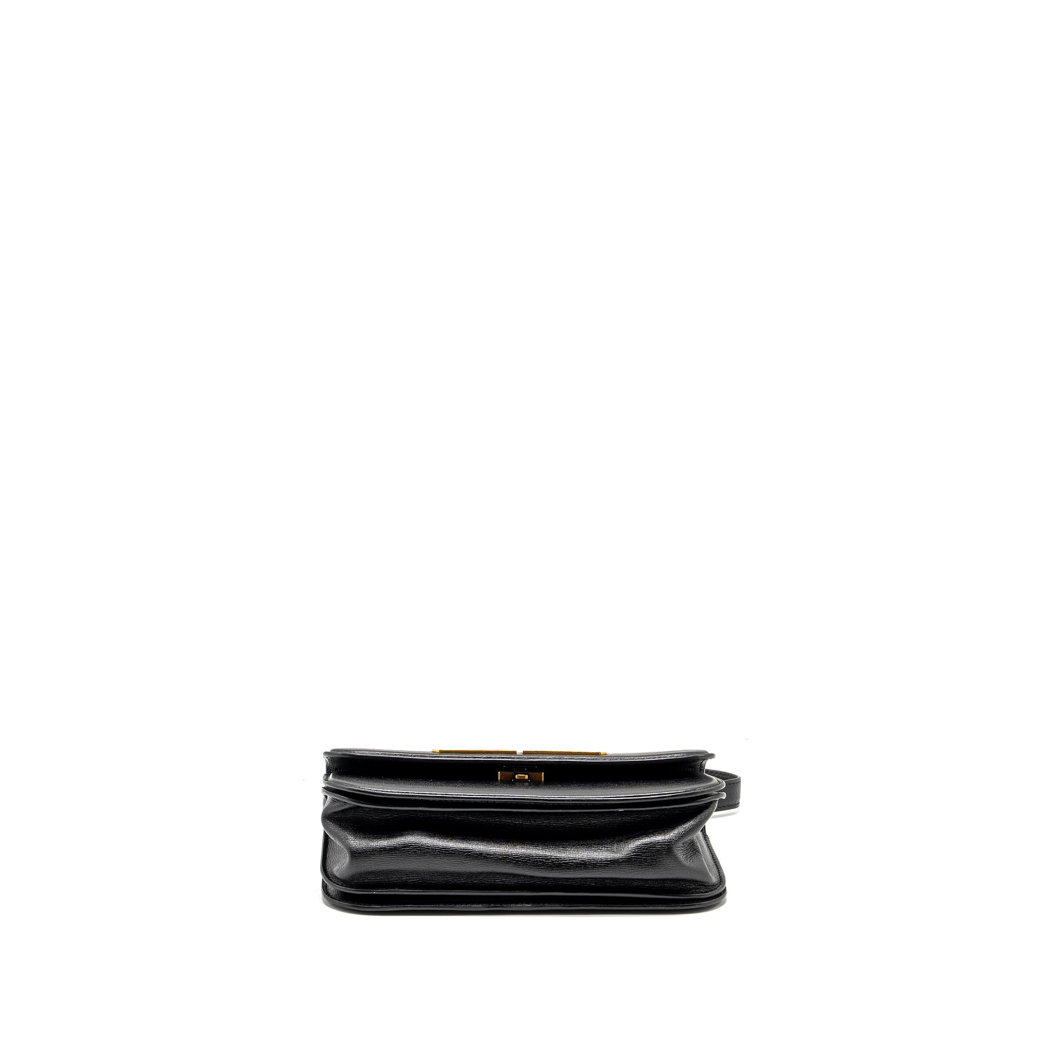 BALENCIAGA GOSSIP SHOULDER BAG CALFSKIN BLACK GHW