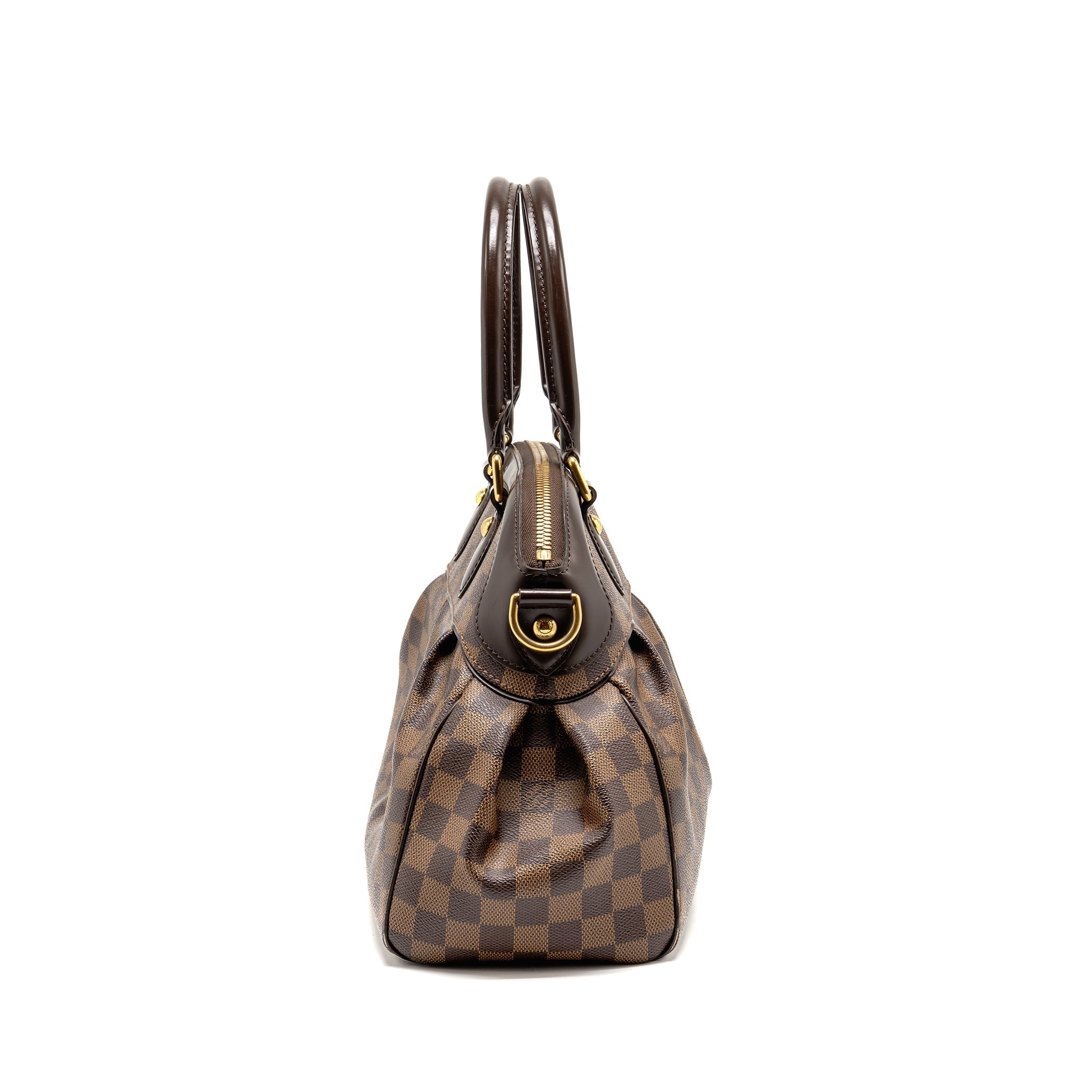 LOUIS VUITTON TREVI PM TOTE BAG DAMIER EBENE CANVAS GHW