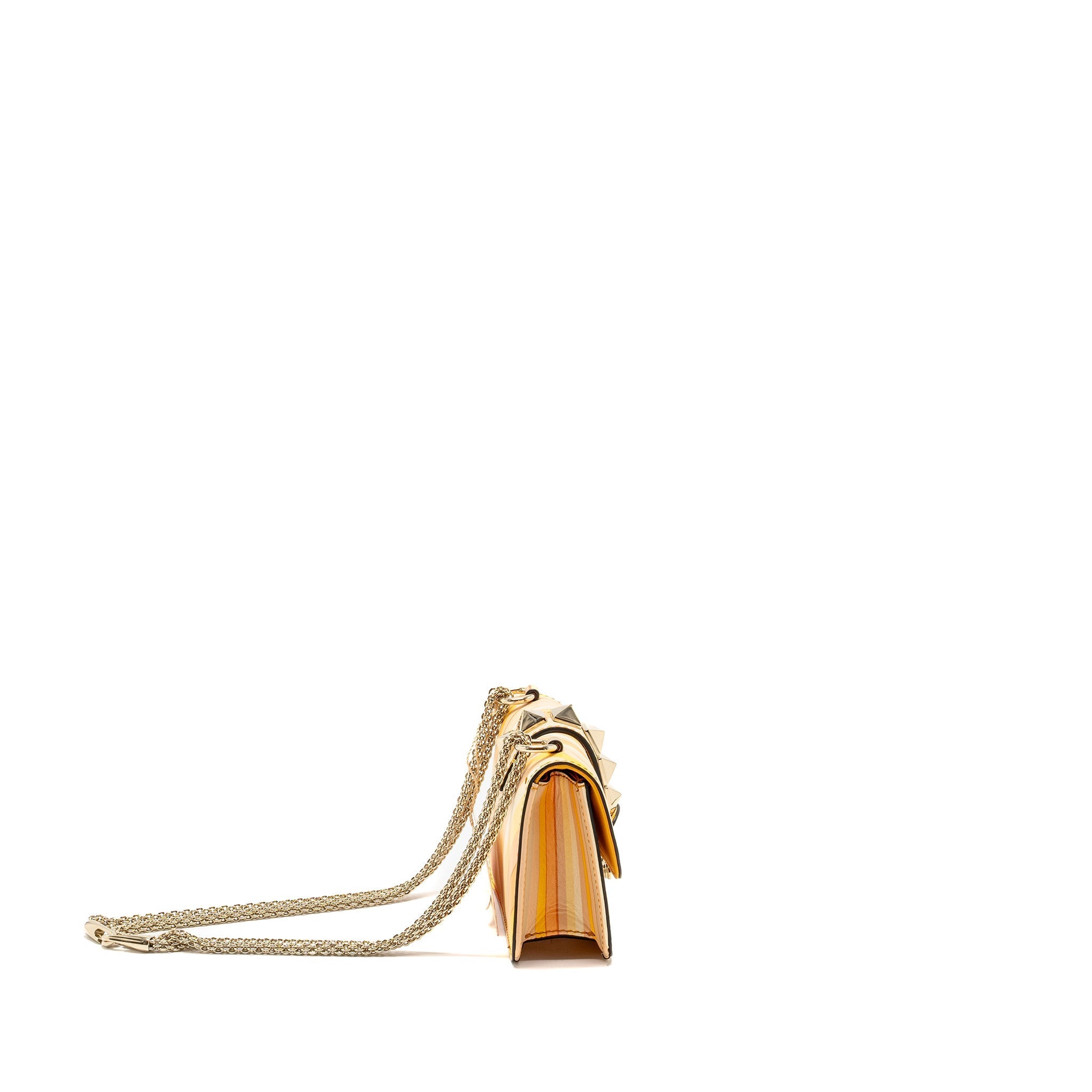 VALENTINO MINI GLAM LOCK ROCKSTUD FLAP BAG LEATHER MULTICOLOUR LGHW
