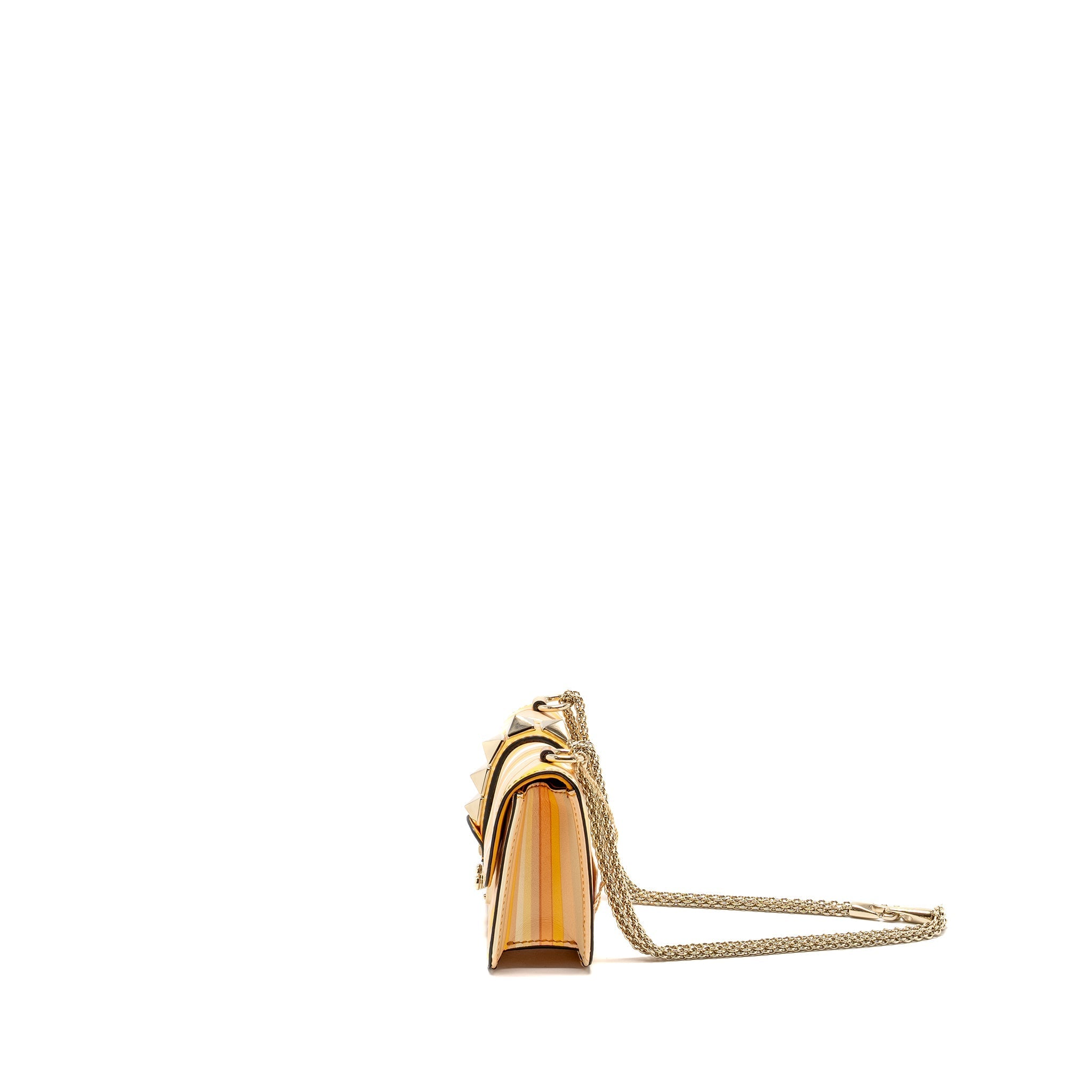 VALENTINO MINI GLAM LOCK ROCKSTUD FLAP BAG LEATHER MULTICOLOUR LGHW