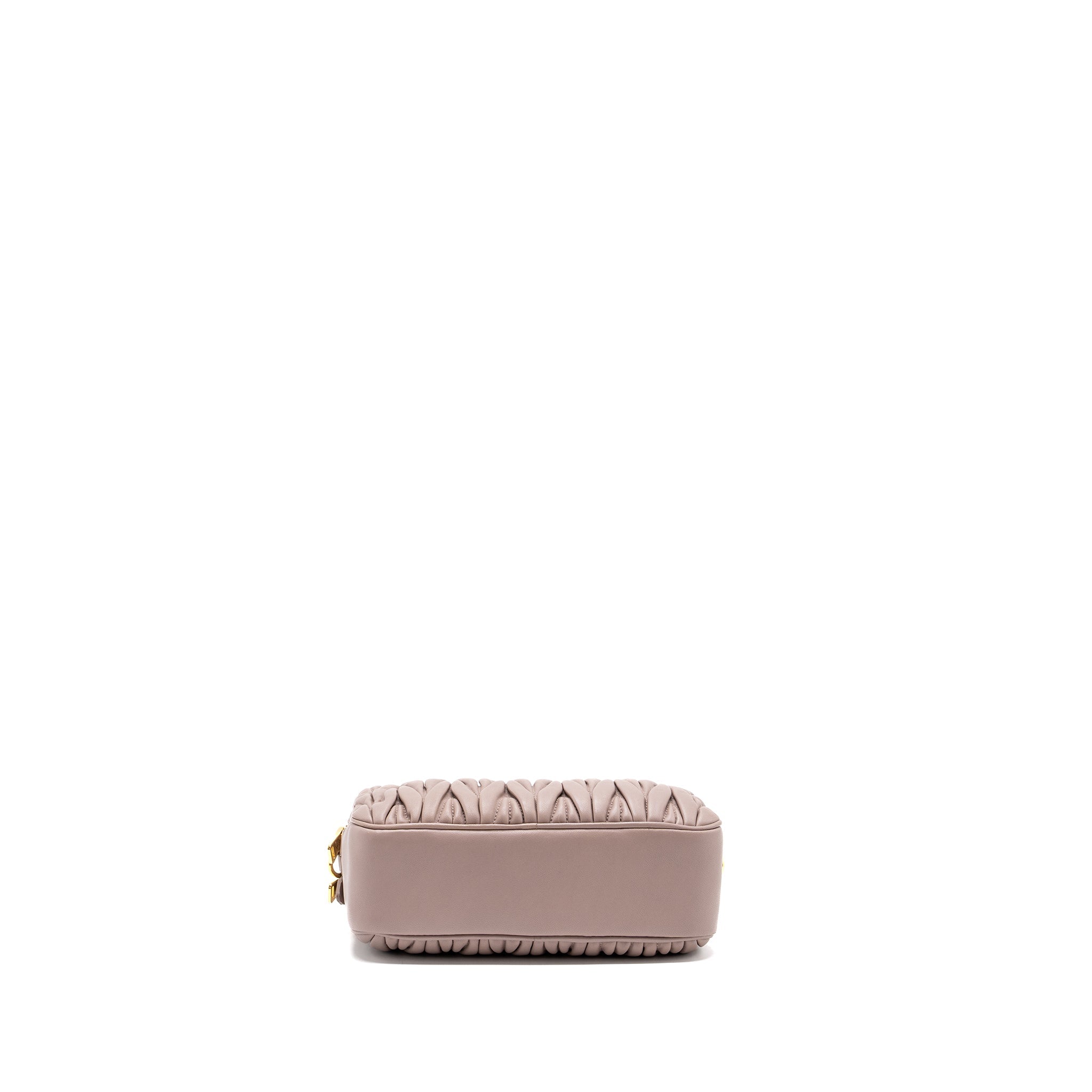 MIU MIU CAMERA CROSSBODY BAG NAPPA DUSTY PINK GHW