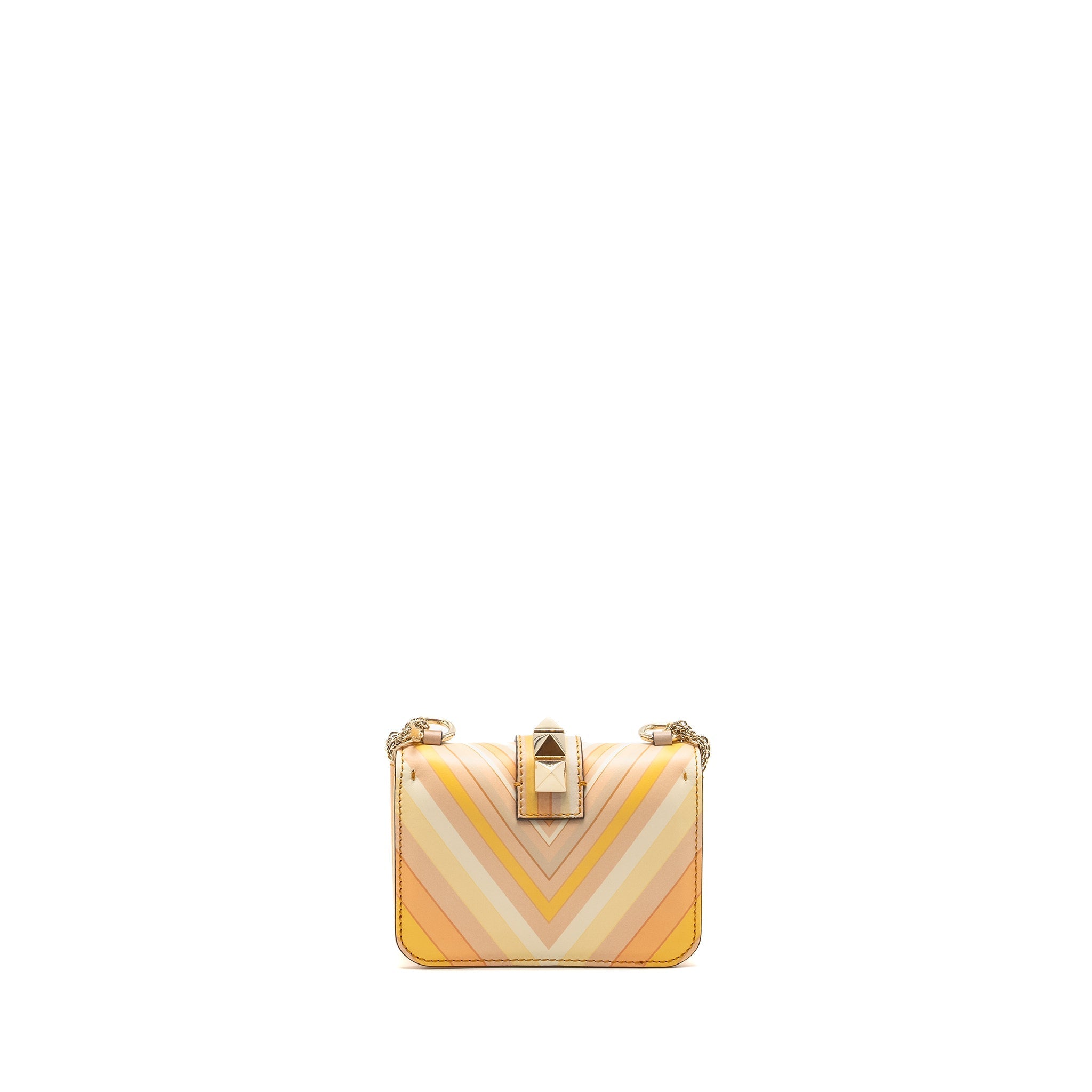 VALENTINO MINI GLAM LOCK ROCKSTUD FLAP BAG LEATHER MULTICOLOUR LGHW