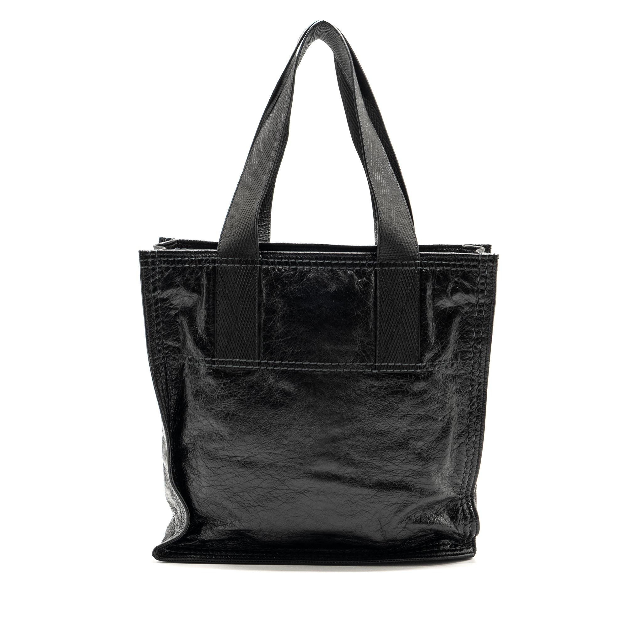 BALENCIAGA ZIP LARGE TOTE BAG BLACK GHW