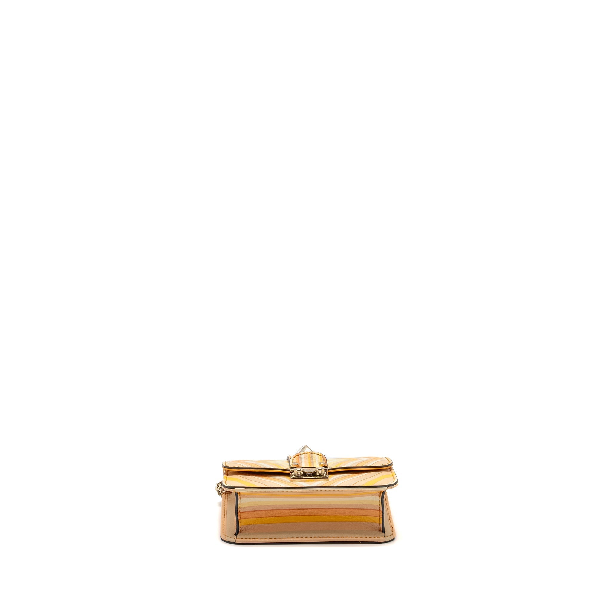 VALENTINO MINI GLAM LOCK ROCKSTUD FLAP BAG LEATHER MULTICOLOUR LGHW