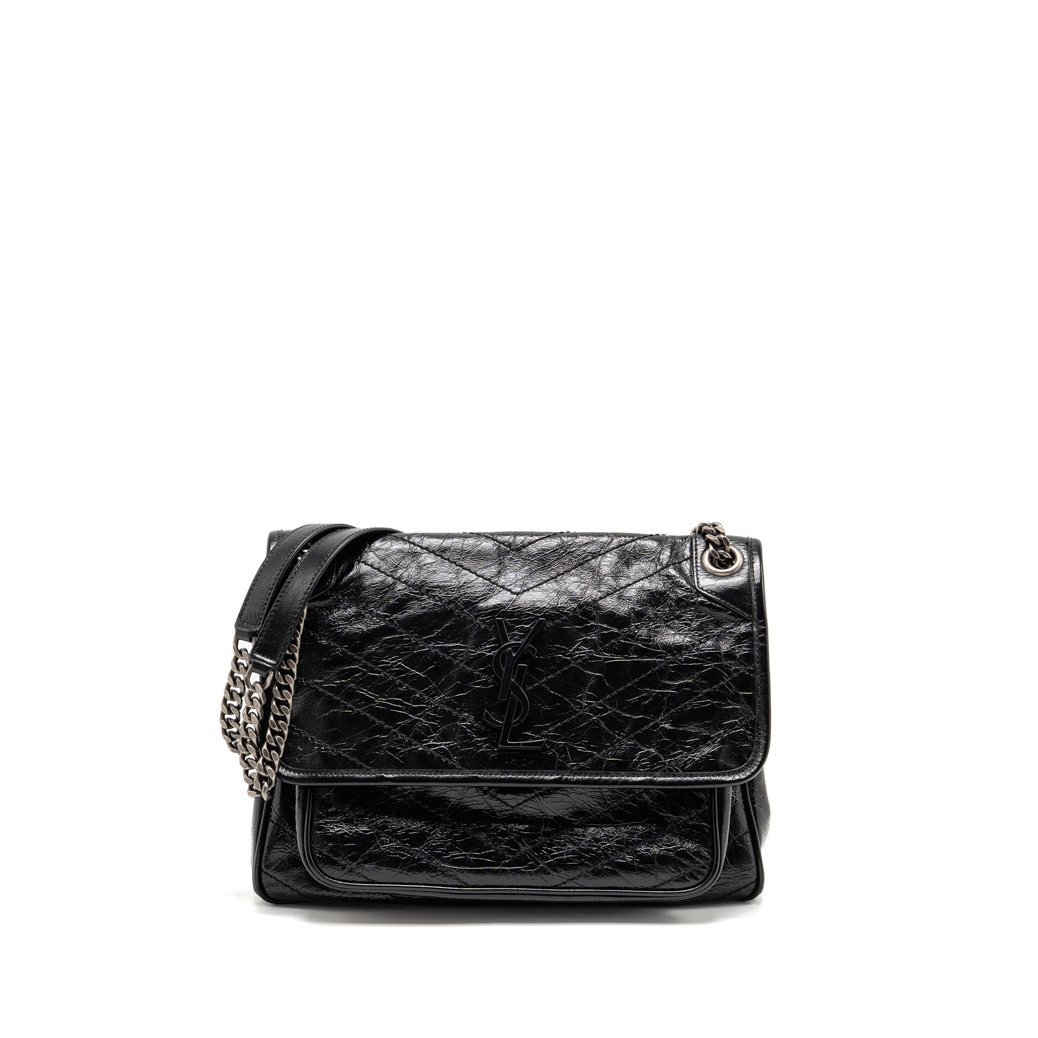 SAINT LAURENT / YSL MEDIUM NIKI CALFSKIN BLACK SHW