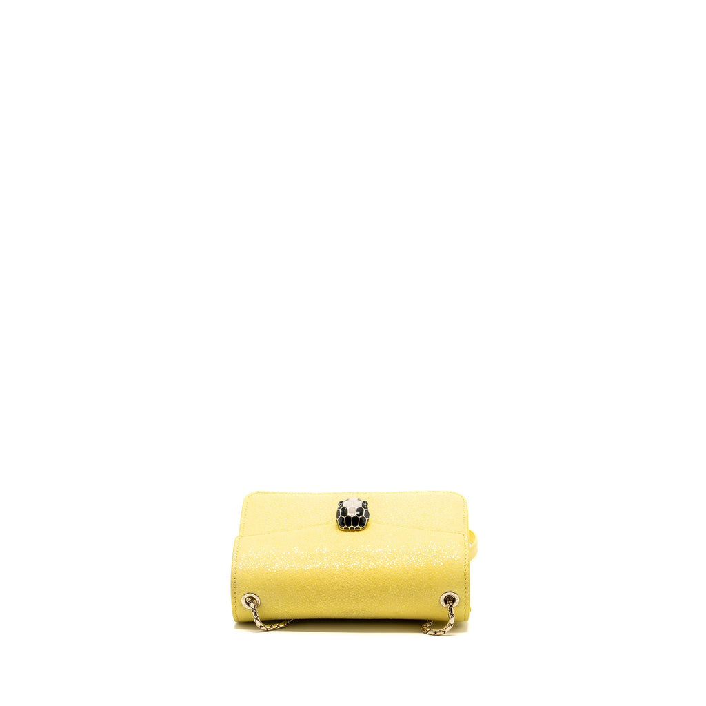 BVLGARI SERPENTI FOREVER CROSSBODY BAG GALUCHAT DAISY TOPAZ/ CALFSKIN LGHW