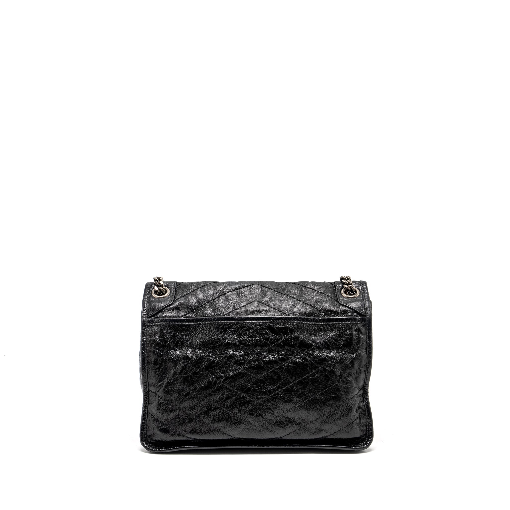 SAINT LAURENT/YSL MEDIUM NIKI CALFSKIN BLACK SHW