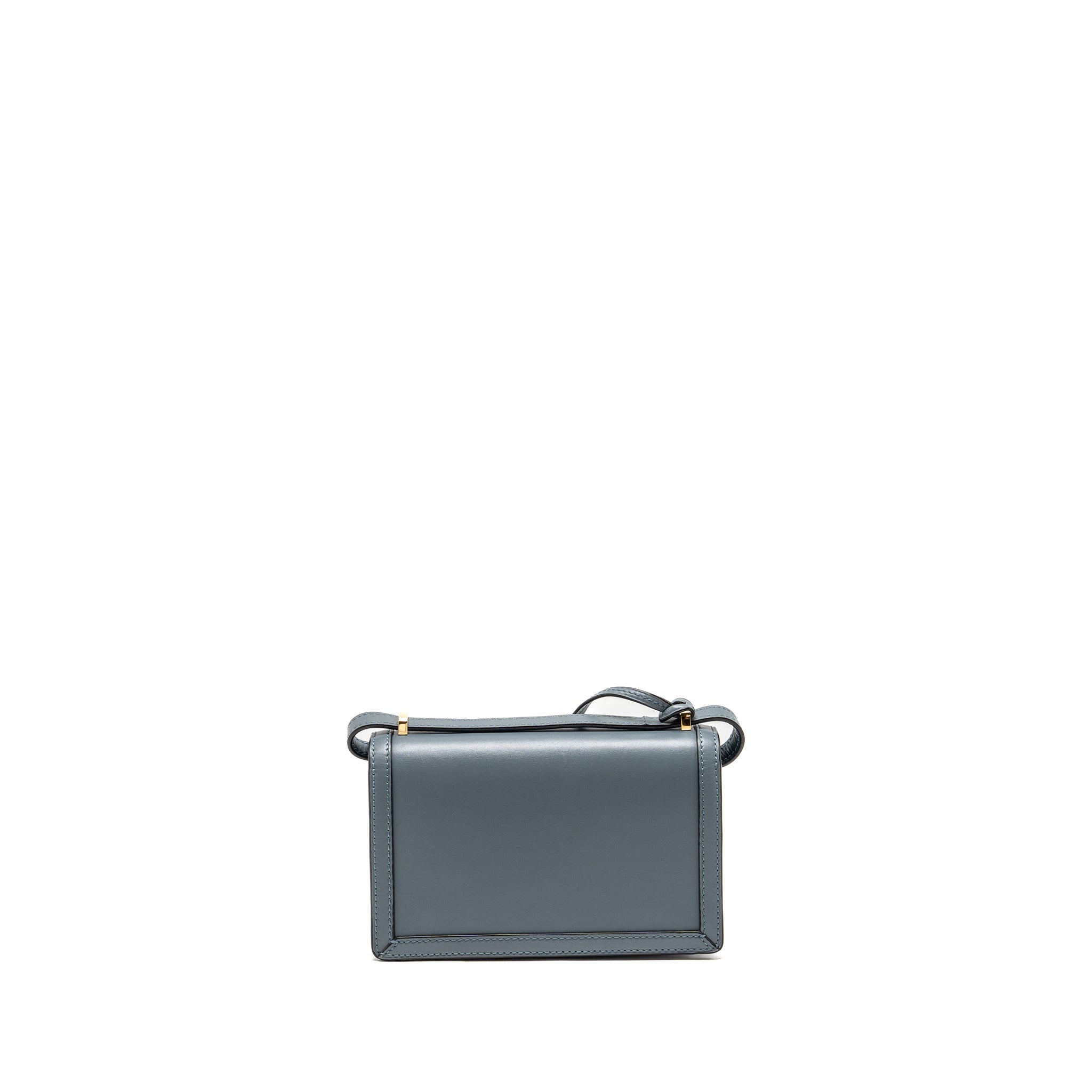 LOEWE BARCELONA SHOULDER BAG CALFSKIN BLUE GHW