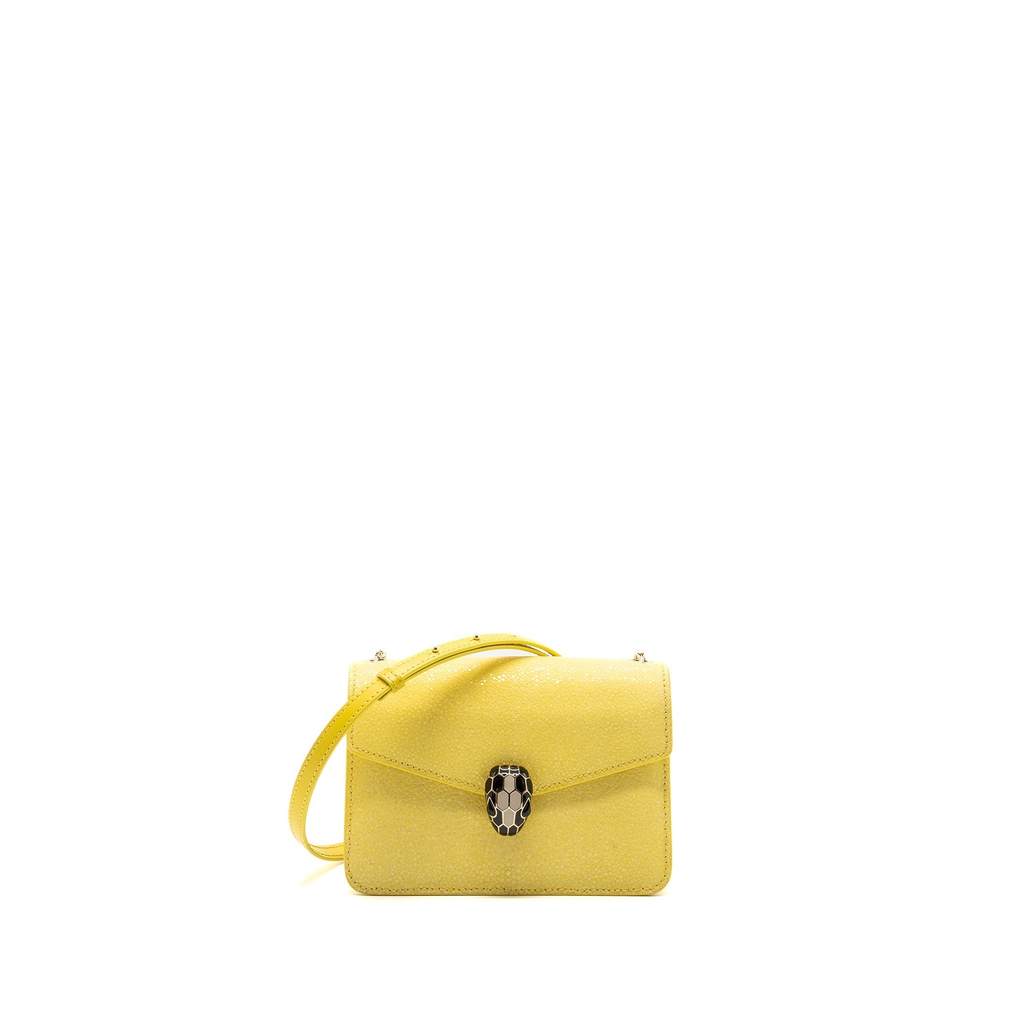 BVLGARI SERPENTI FOREVER CROSSBODY BAG GALUCHAT DAISY TOPAZ/ CALFSKIN LGHW