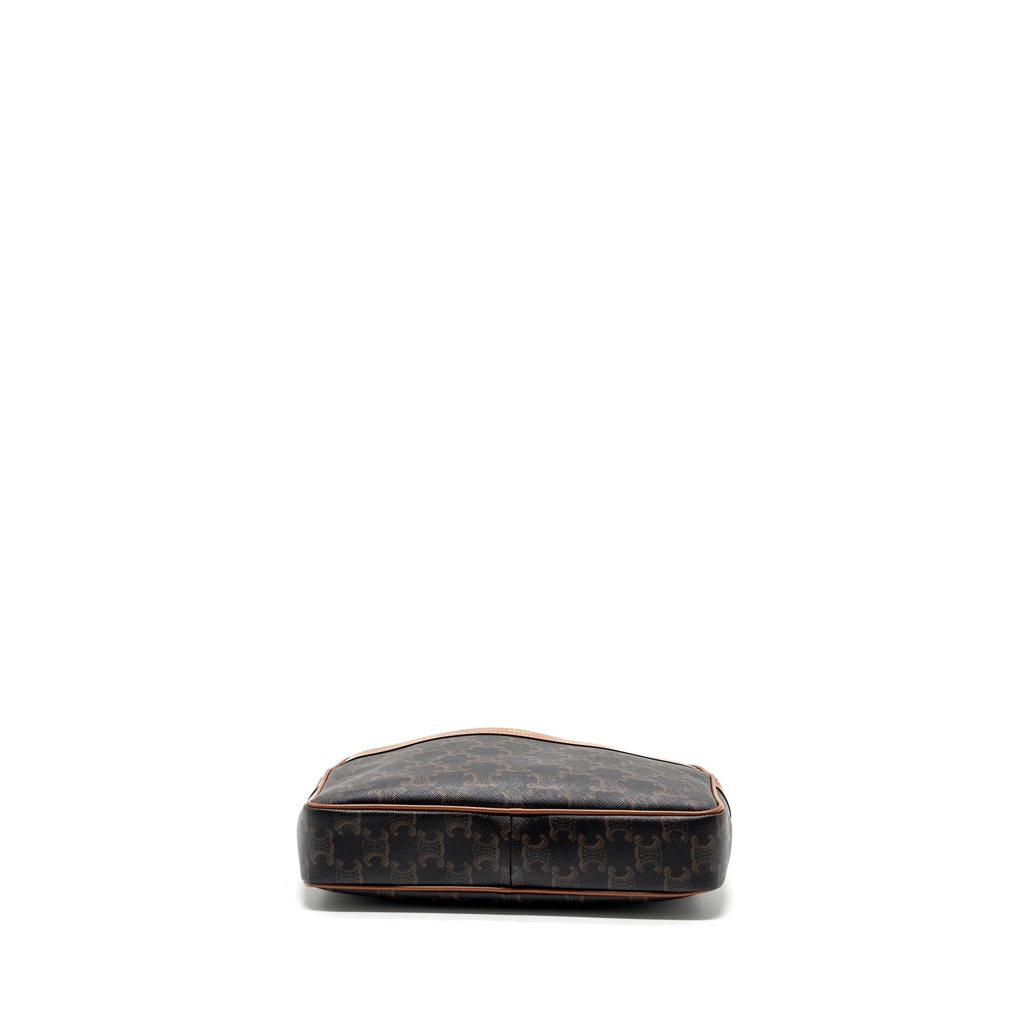 CELINE PATAPANS BAG TRIOMPHE CANVAS/LEATHER BROWN GHW