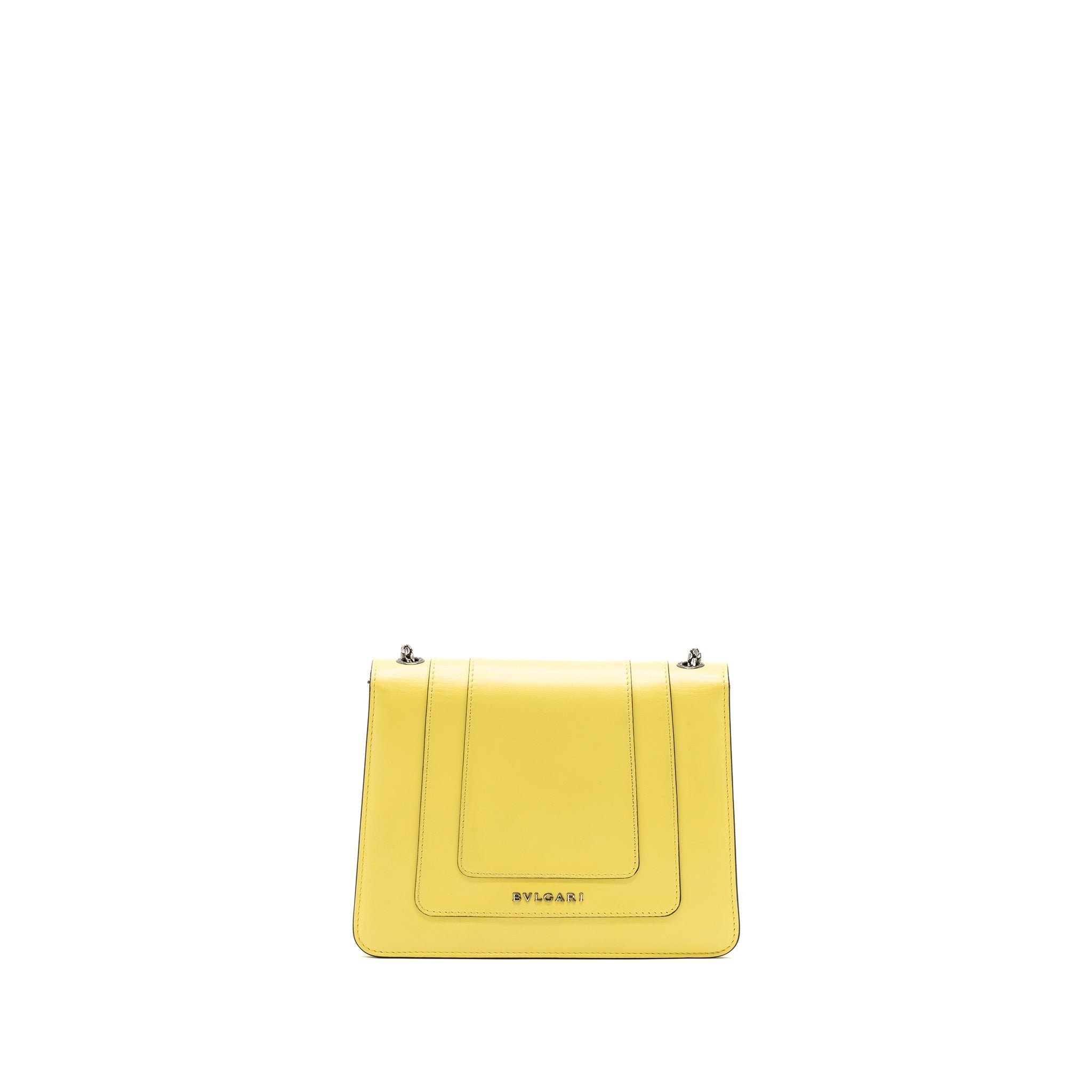 BVLGARI SERPENTI FOREVER CROSSBODY BAG CALFSKIN YELLOW RUTHENIUM HARDWARE