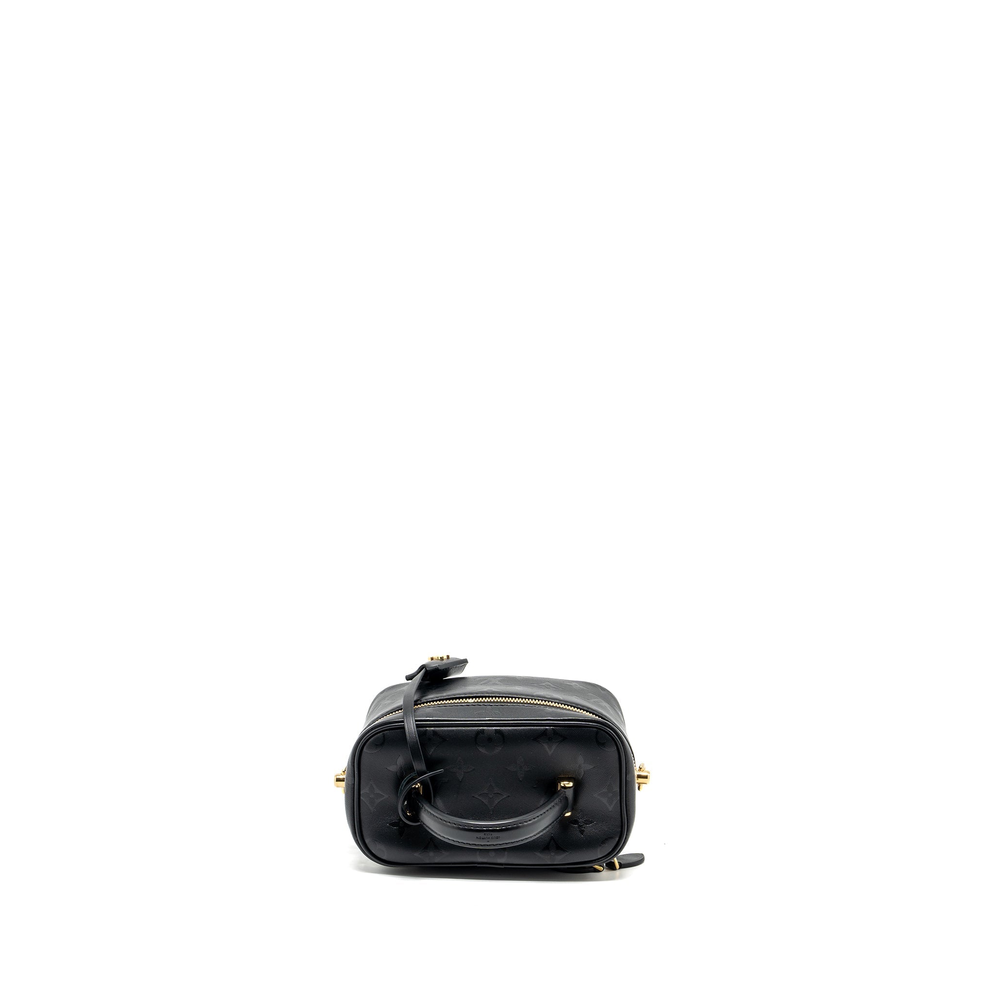 LOUIS VUITTON VANITY CASE PM MONOGRAM LAMBSKIN BLACK GHW