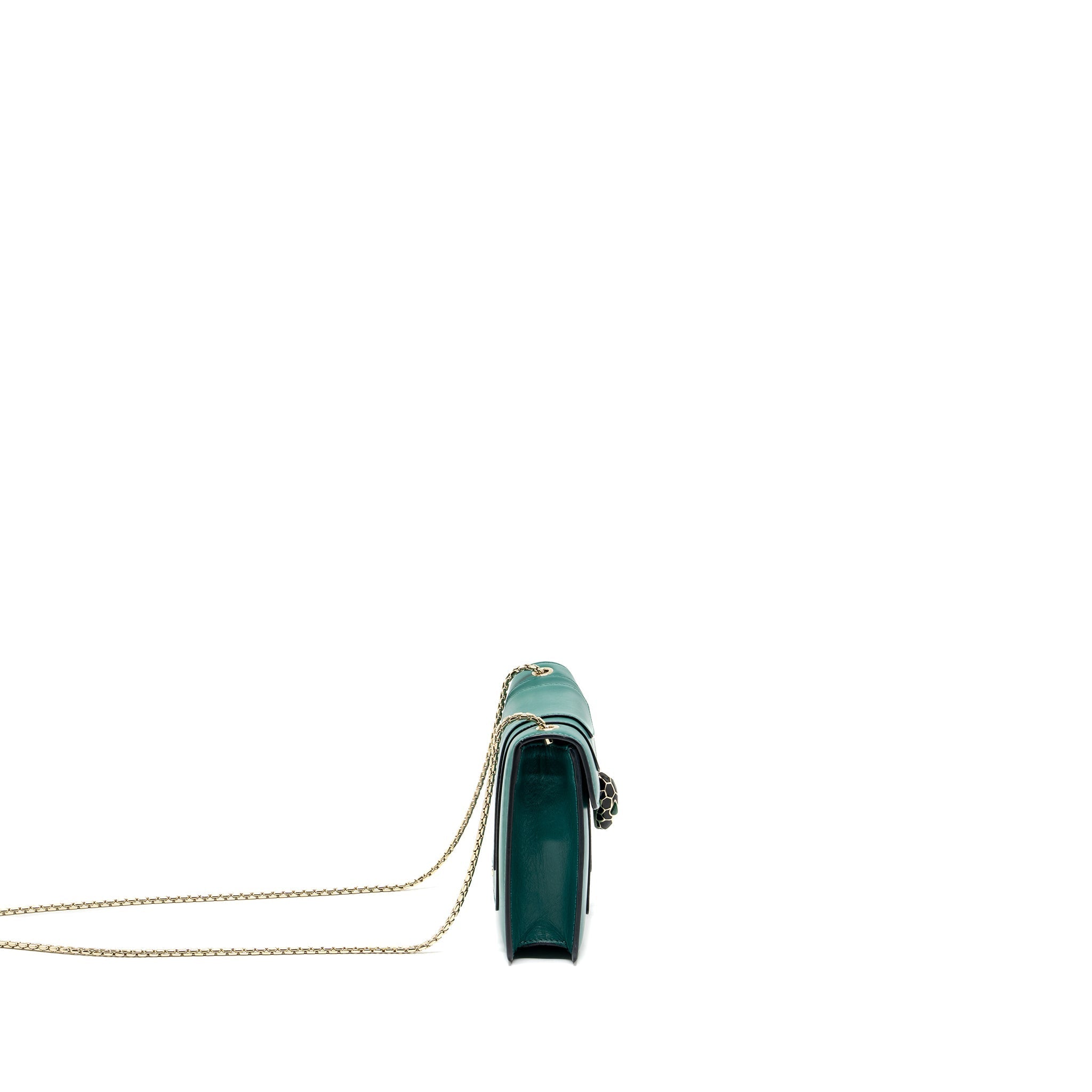 BVLGARI SERPENTI FOREVER CROSSBODY BAG CAFLSKIN GREEN GHW