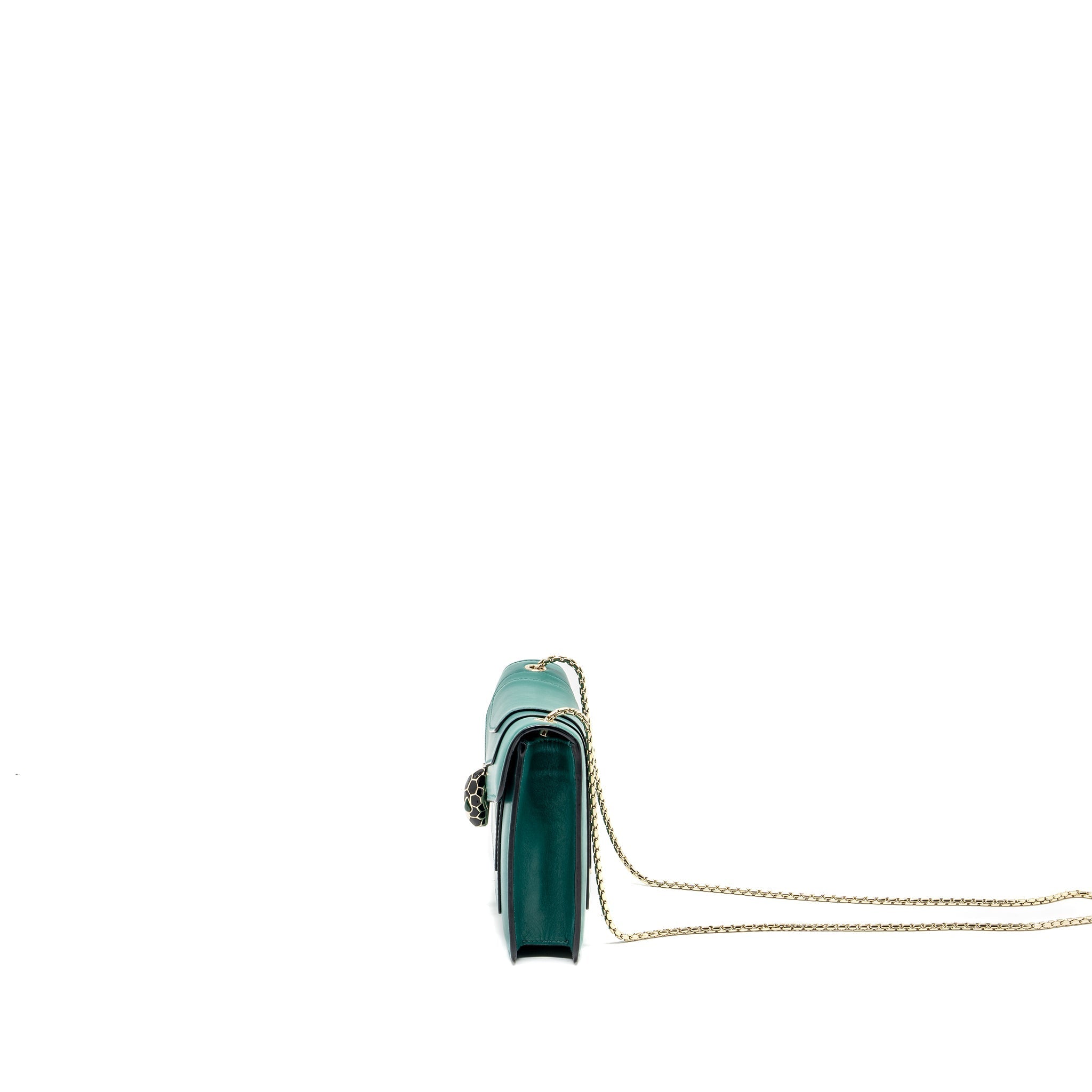 BVLGARI SERPENTI FOREVER CROSSBODY BAG CAFLSKIN GREEN GHW