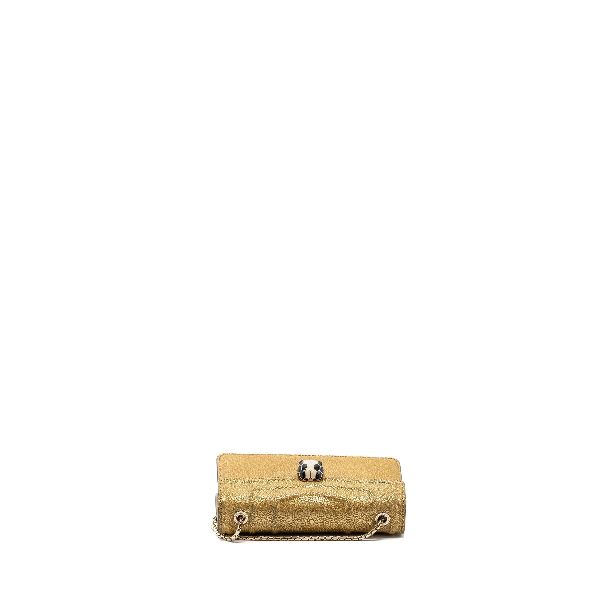 BVLGARI SERPENTI FOREVER CROSSBODY BAG STINGRAY LEATHER GOLD LGHW