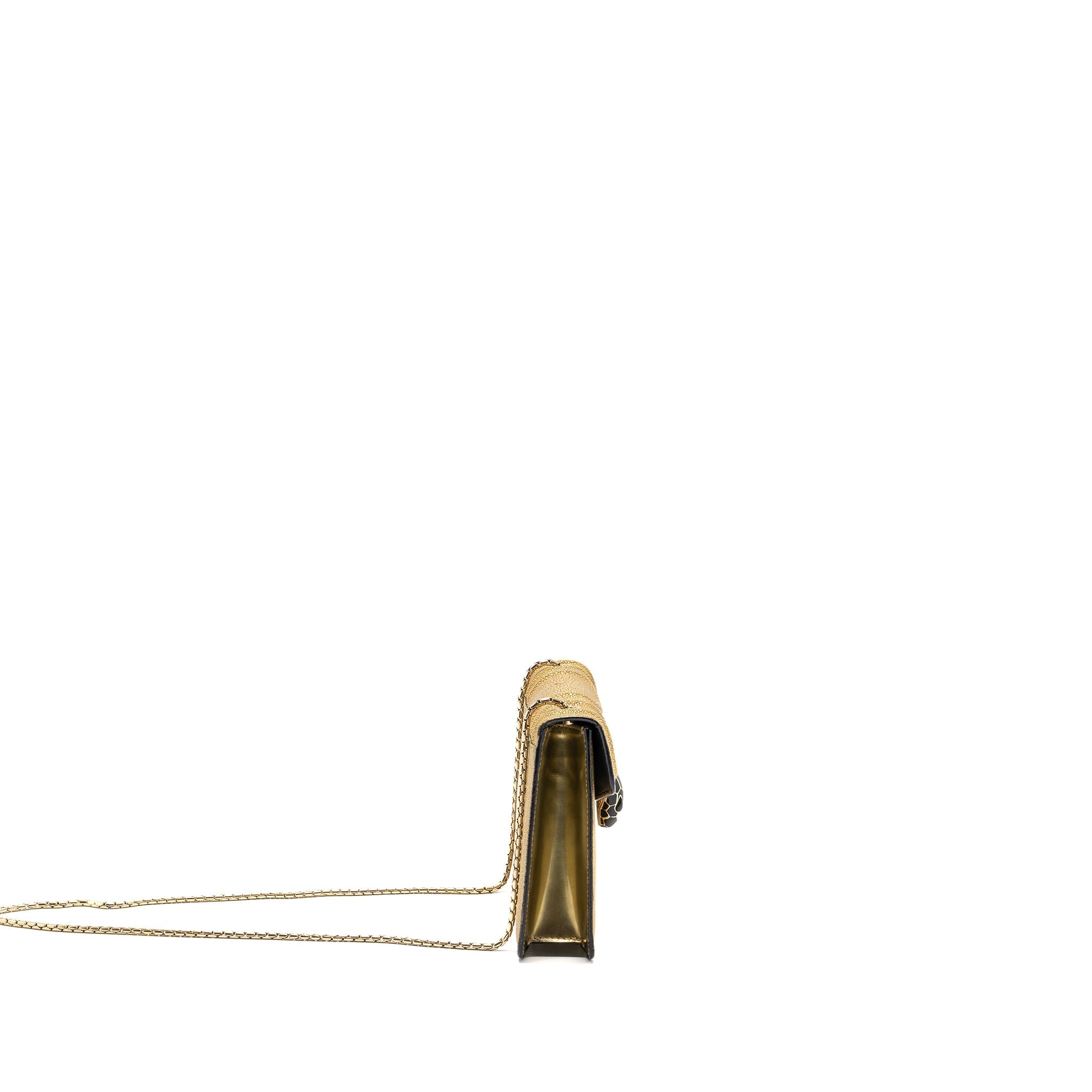 BVLGARI SERPENTI FOREVER CROSSBODY BAG STINGRAY LEATHER GOLD LGHW