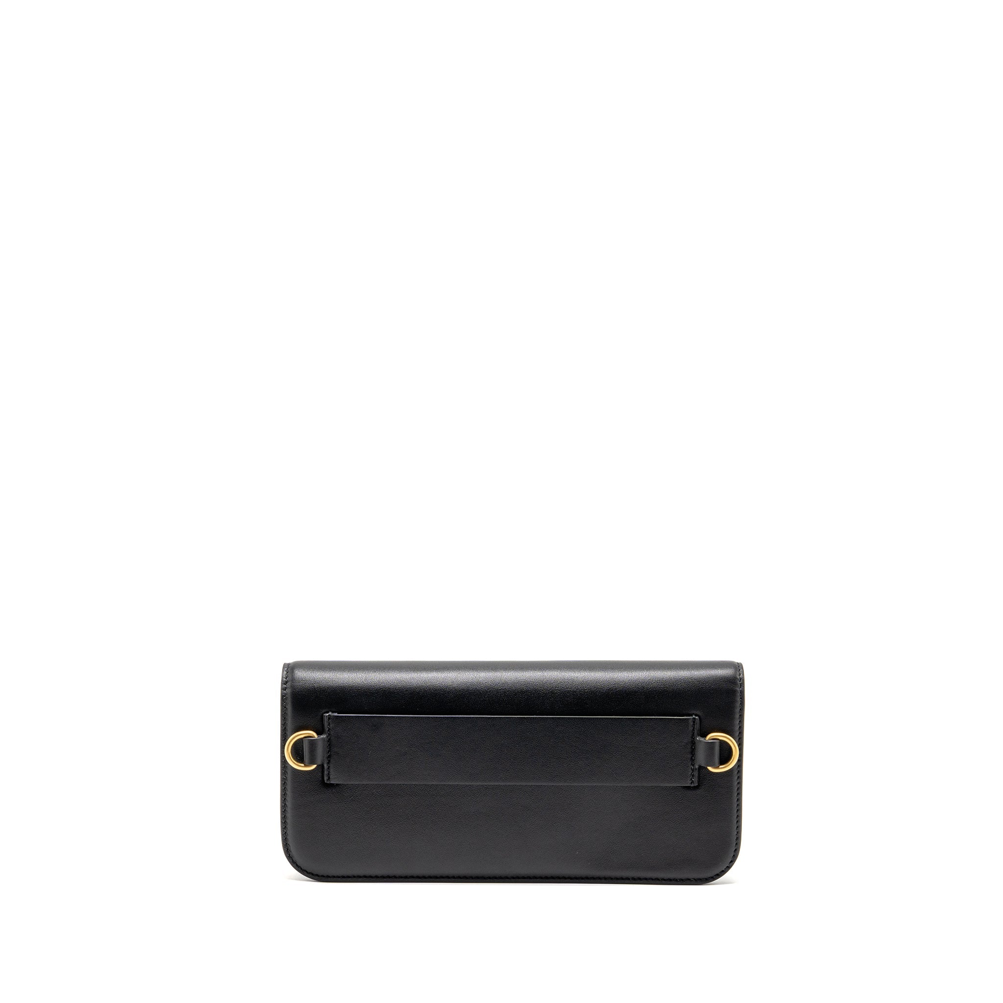 VALENTINO SMALL V LOGO CROSSBODY BAG CALFSKIN BLACK GHW