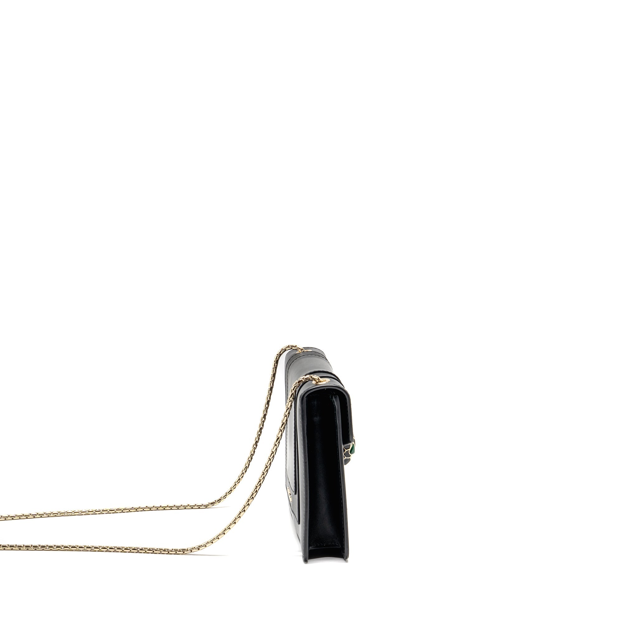BVLGARI SERPENTI FOREVER CROSSBODY BAG CALFSKIN BLACK LGHW
