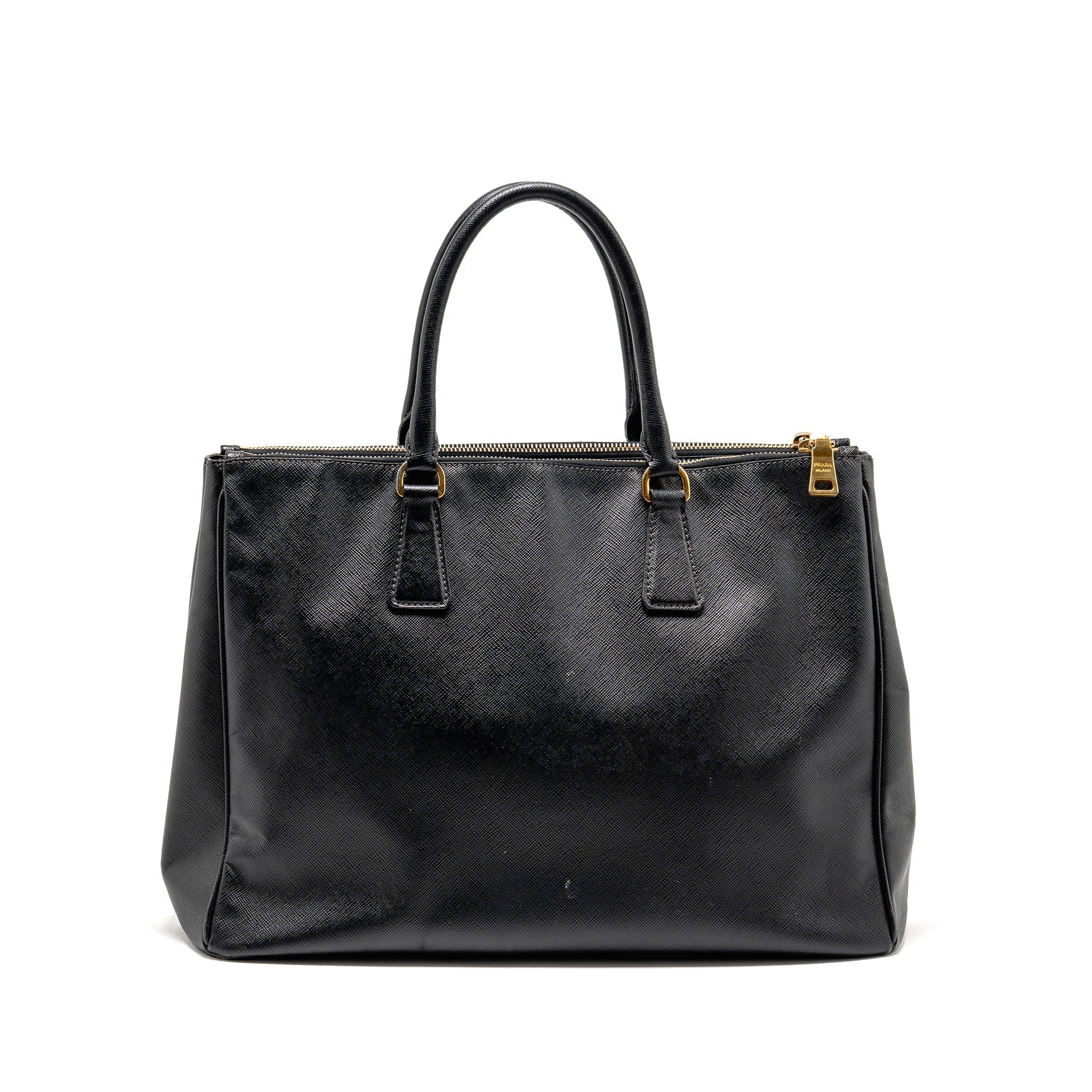 PRADA SAFFIANO TOTE BAG CALFSKIN BLACK GHW