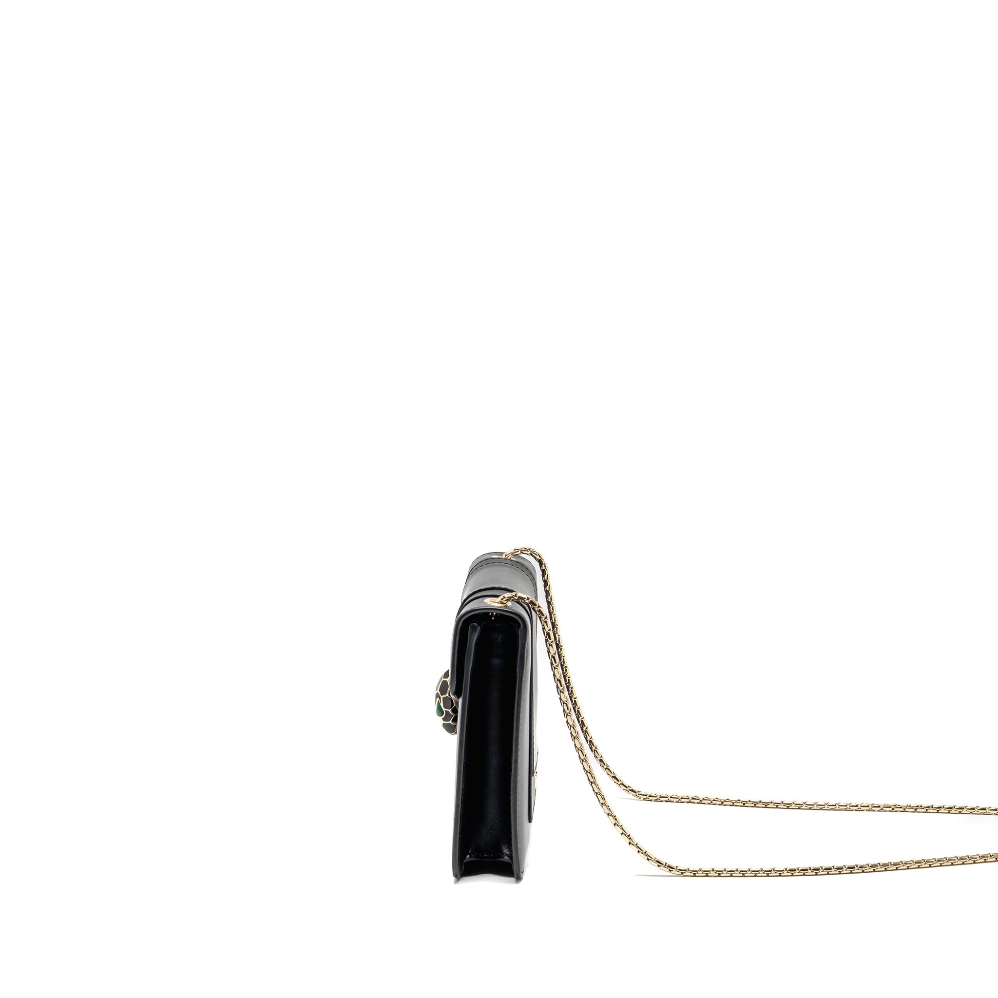 BVLGARI SERPENTI FOREVER CROSSBODY BAG CALFSKIN BLACK LGHW