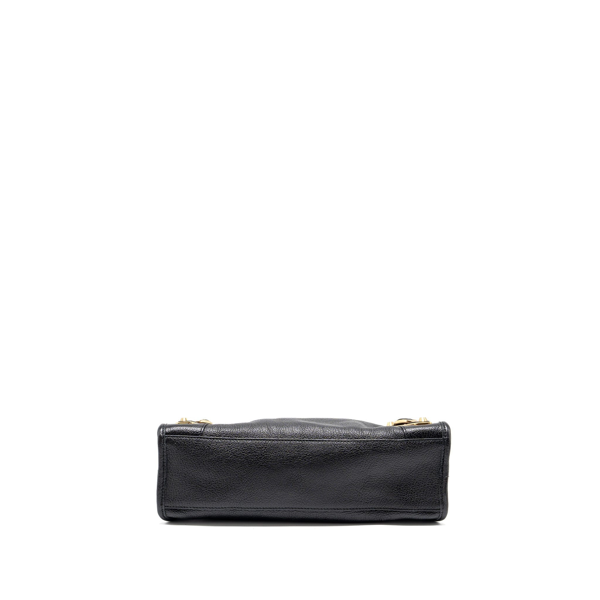 BALENCIAGA CLASSIC CITY BAG LEATHER BLACK GHW