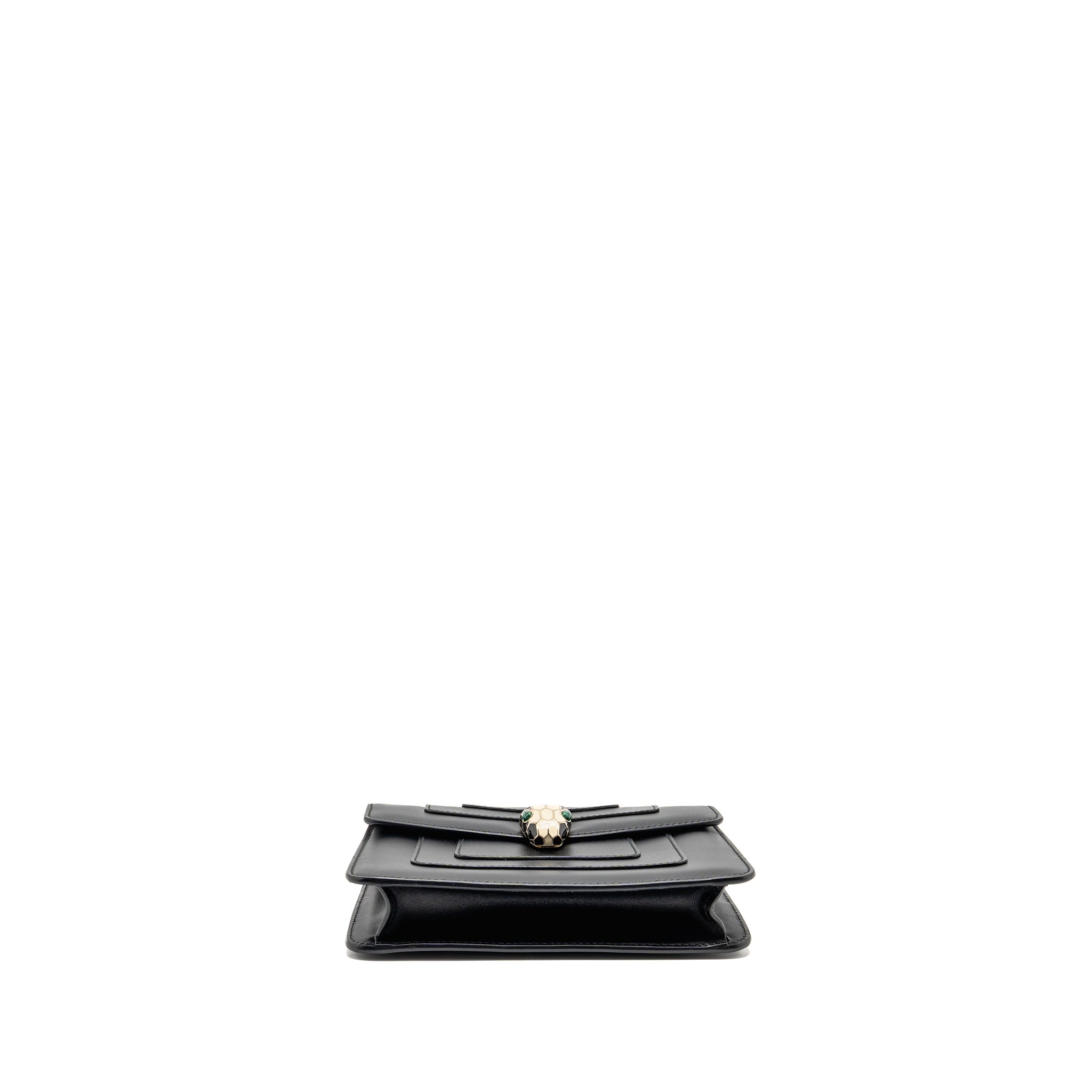BVLGARI SERPENTI FOREVER CROSSBODY BAG CALFSKIN BLACK LGHW