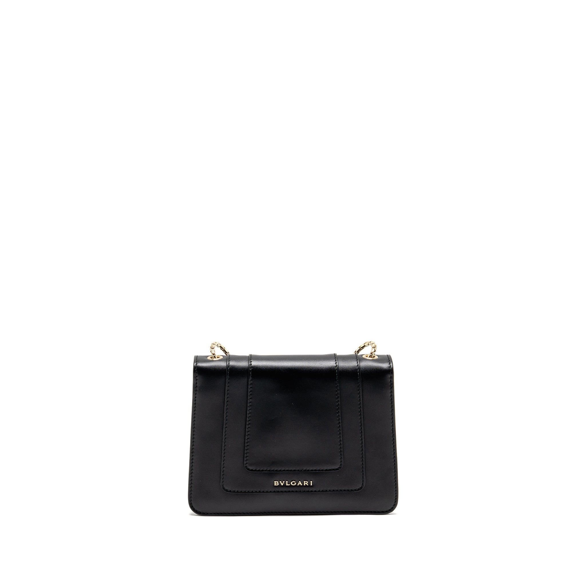 BVLGARI SERPENTI FOREVER CROSSBODY BAG CALFSKIN BLACK LGHW