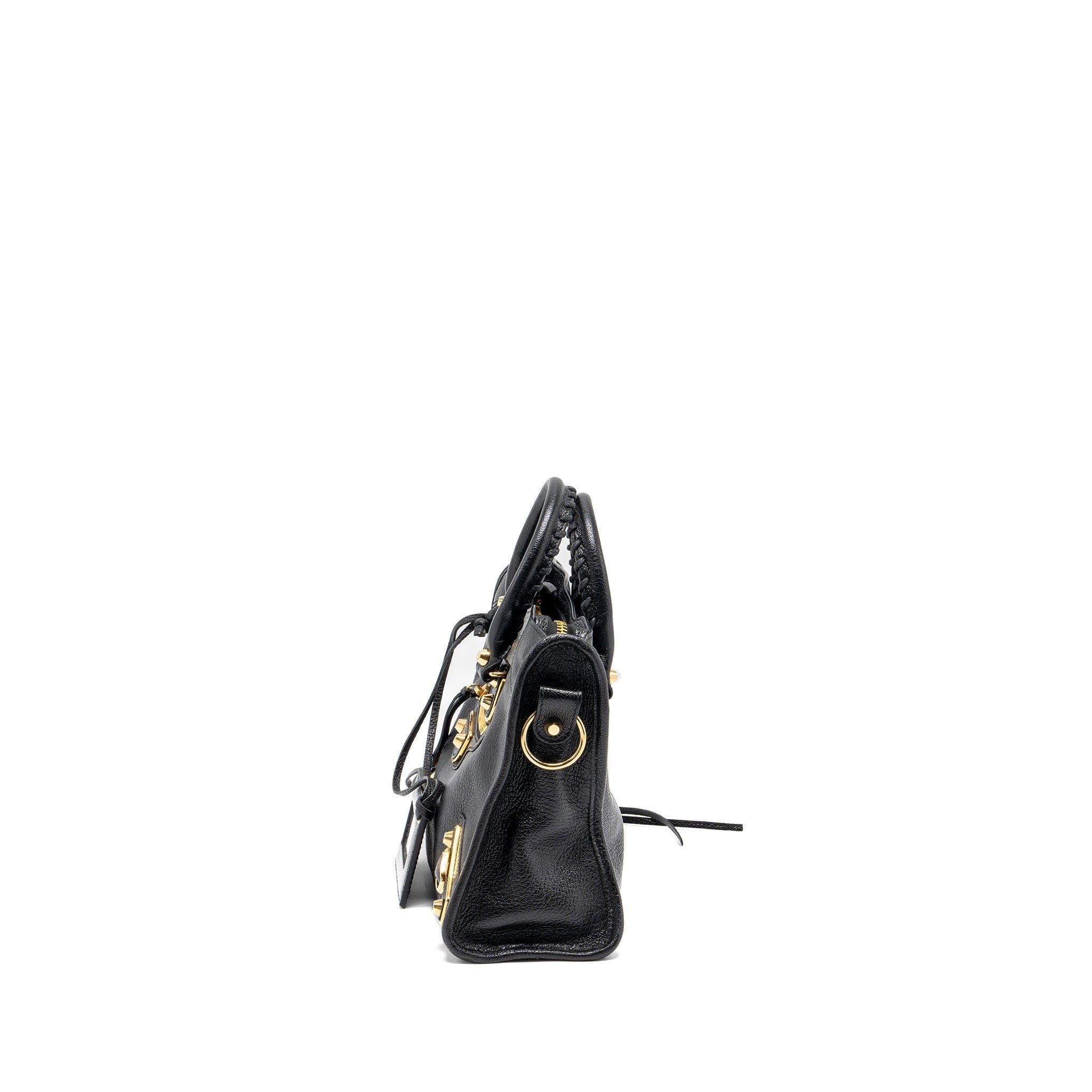 BALENCIAGA CLASSIC CITY BAG LEATHER BLACK GHW