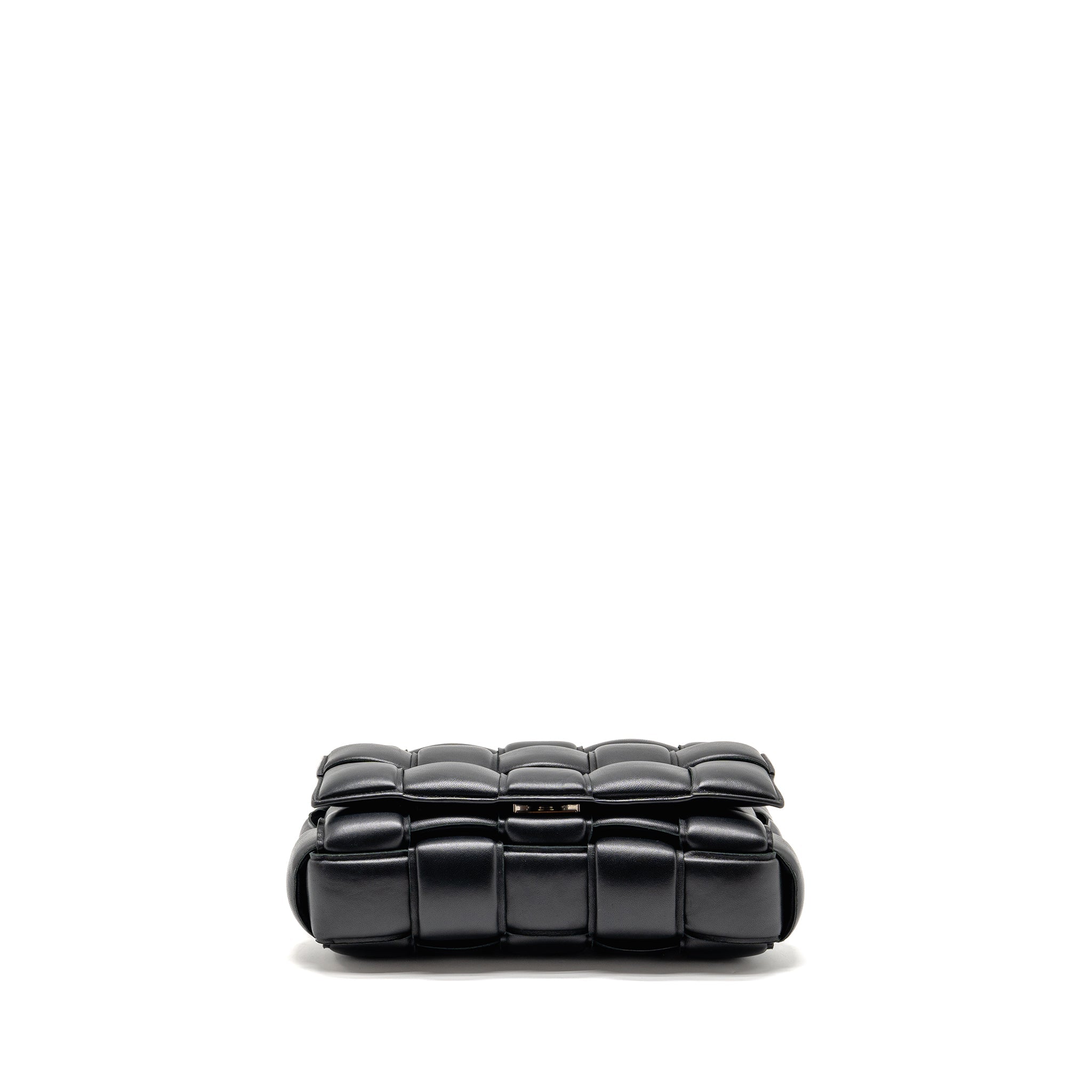 BOTTEGA VENETA PADDED CASSETTE LAMBSKIN BLACK SHW