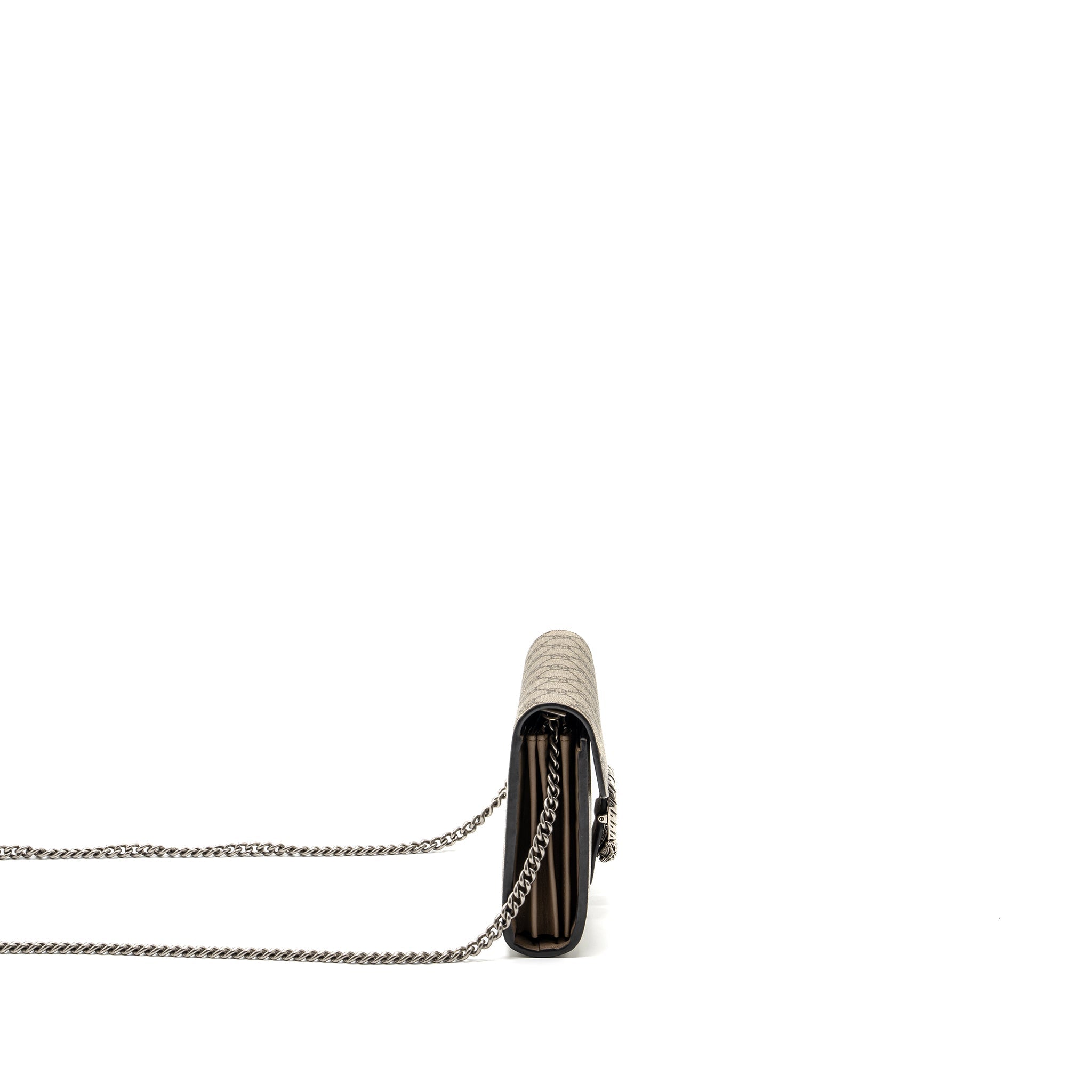 GUCCI DIONYSUS WALLET ON CHAIN GG SUPREME CANVAS / LEATHER BEIGE SHW