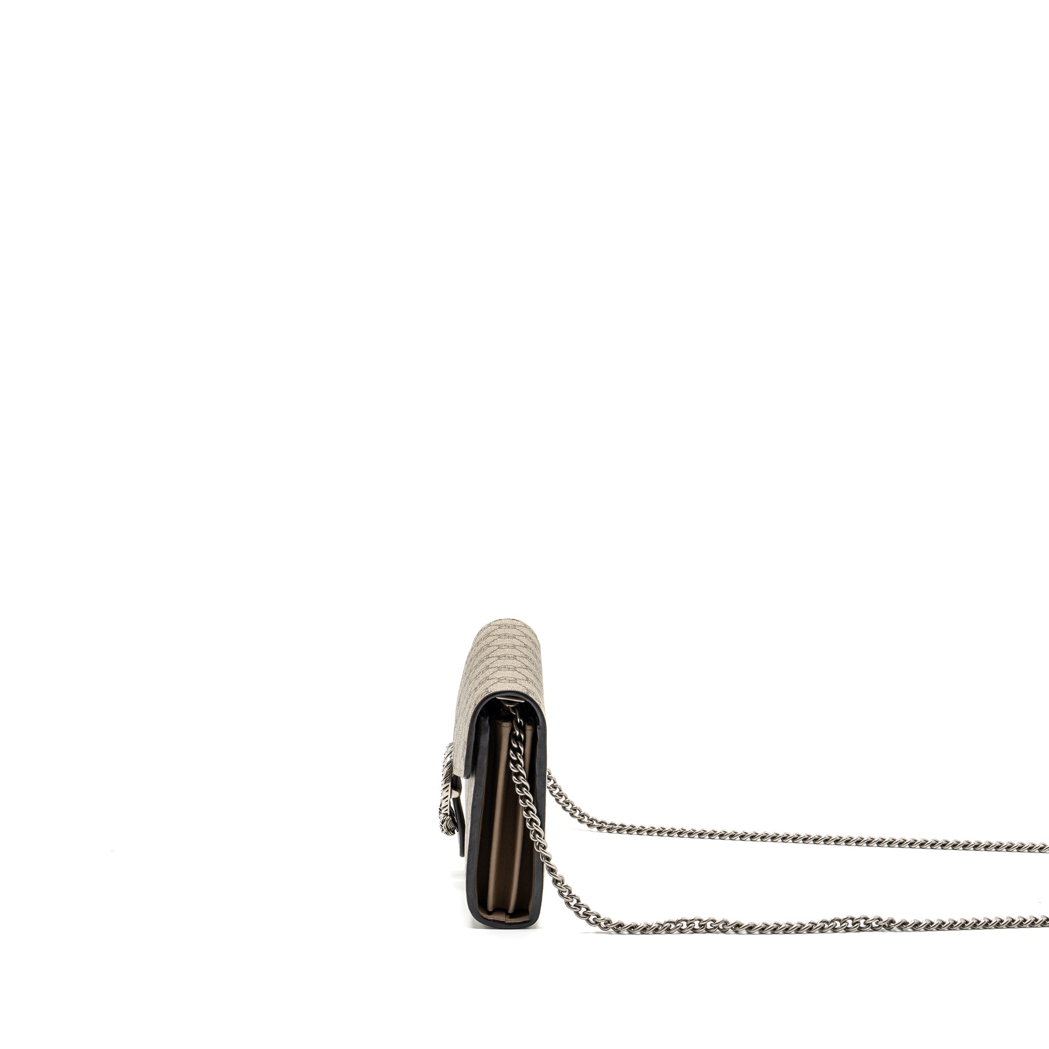 GUCCI DIONYSUS WALLET ON CHAIN GG SUPREME CANVAS / LEATHER BEIGE SHW