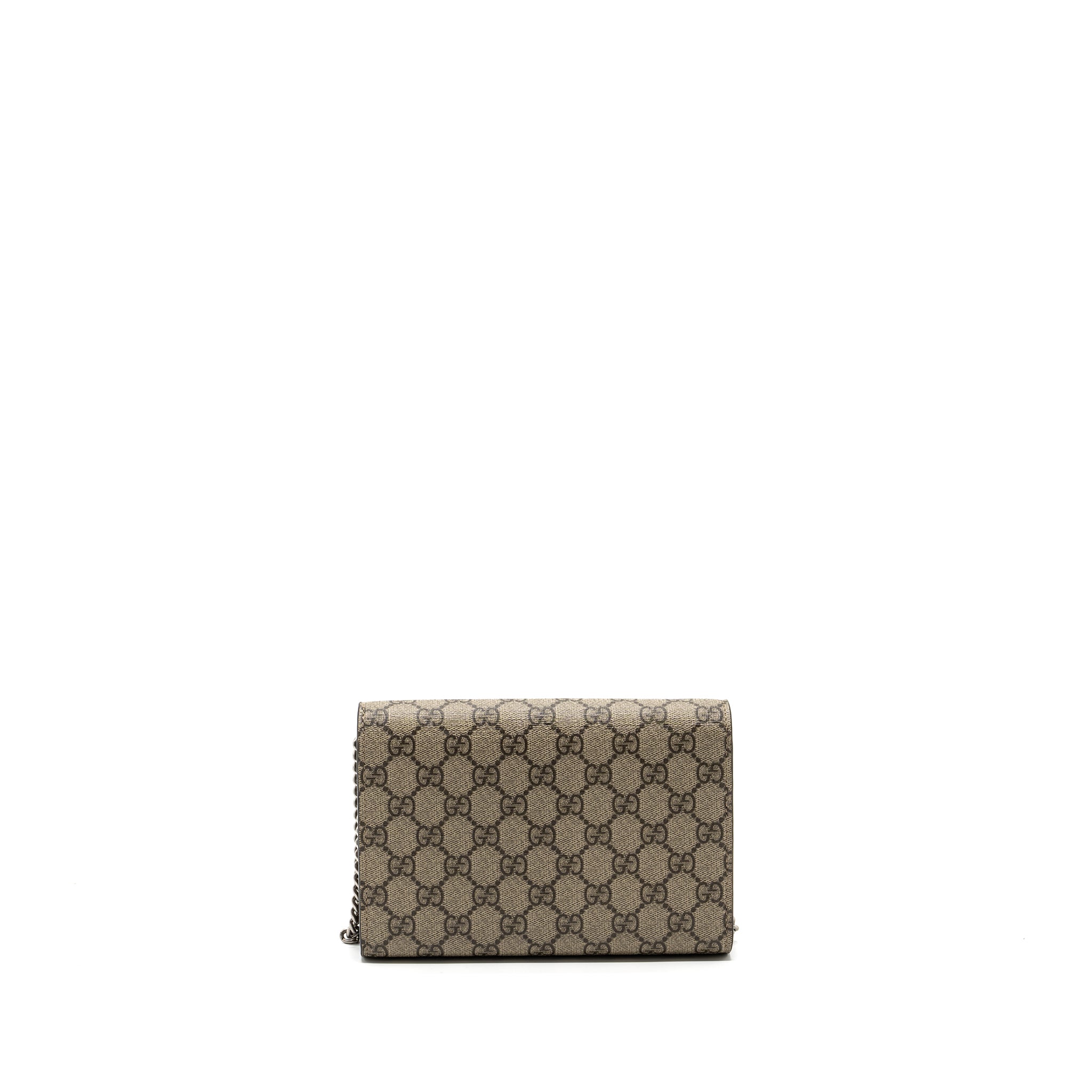 GUCCI DIONYSUS WALLET ON CHAIN GG SUPREME CANVAS / LEATHER BEIGE SHW