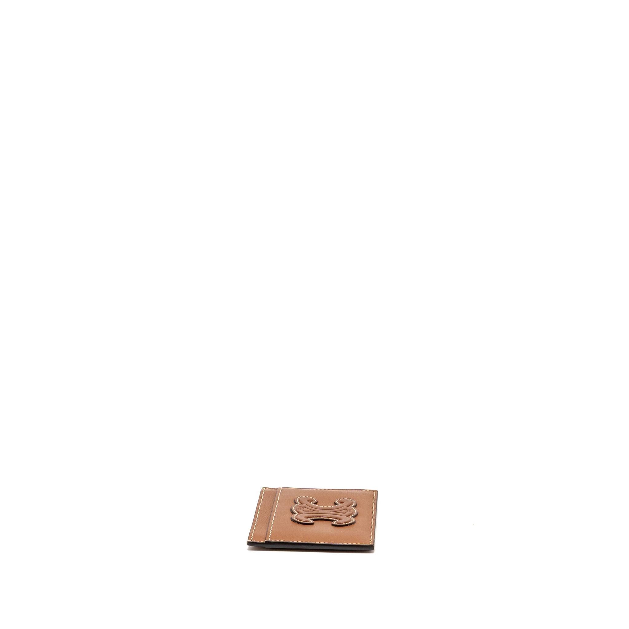 CELINE CARD HOLDER SMOOTH LAMBSKIN TAN