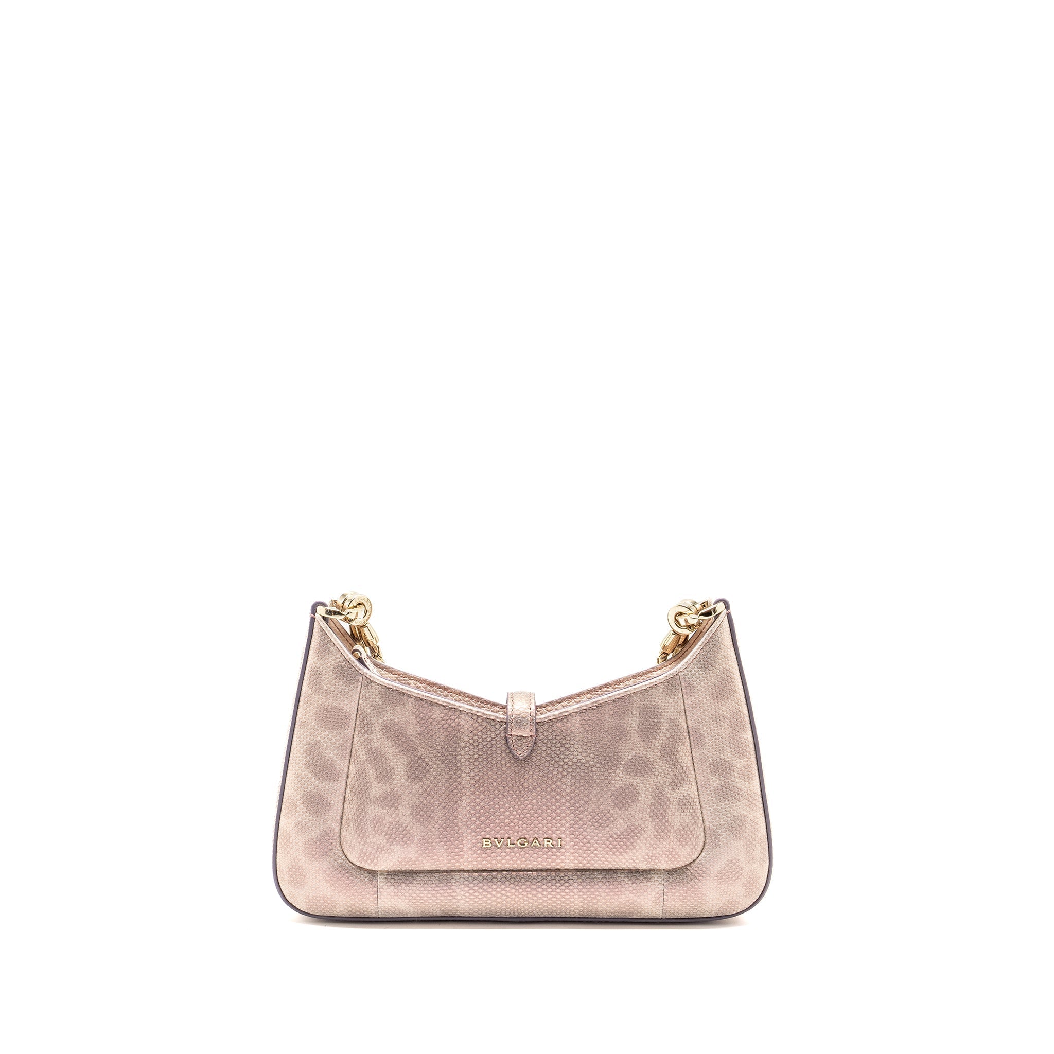 BVLGARI SMALL SERPENTI BAIA SHOULDER BAG KARUNG LEATHER PINK LGHW